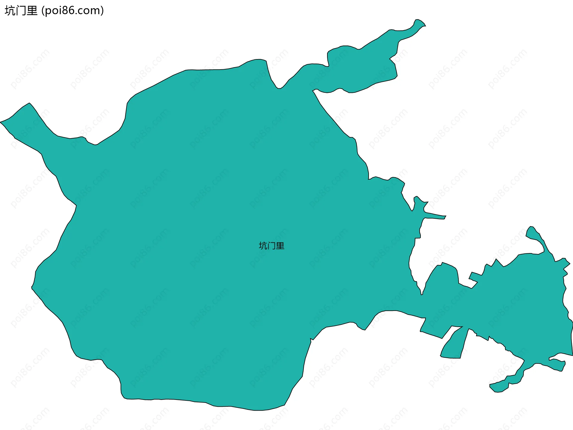 坑门里边界地图