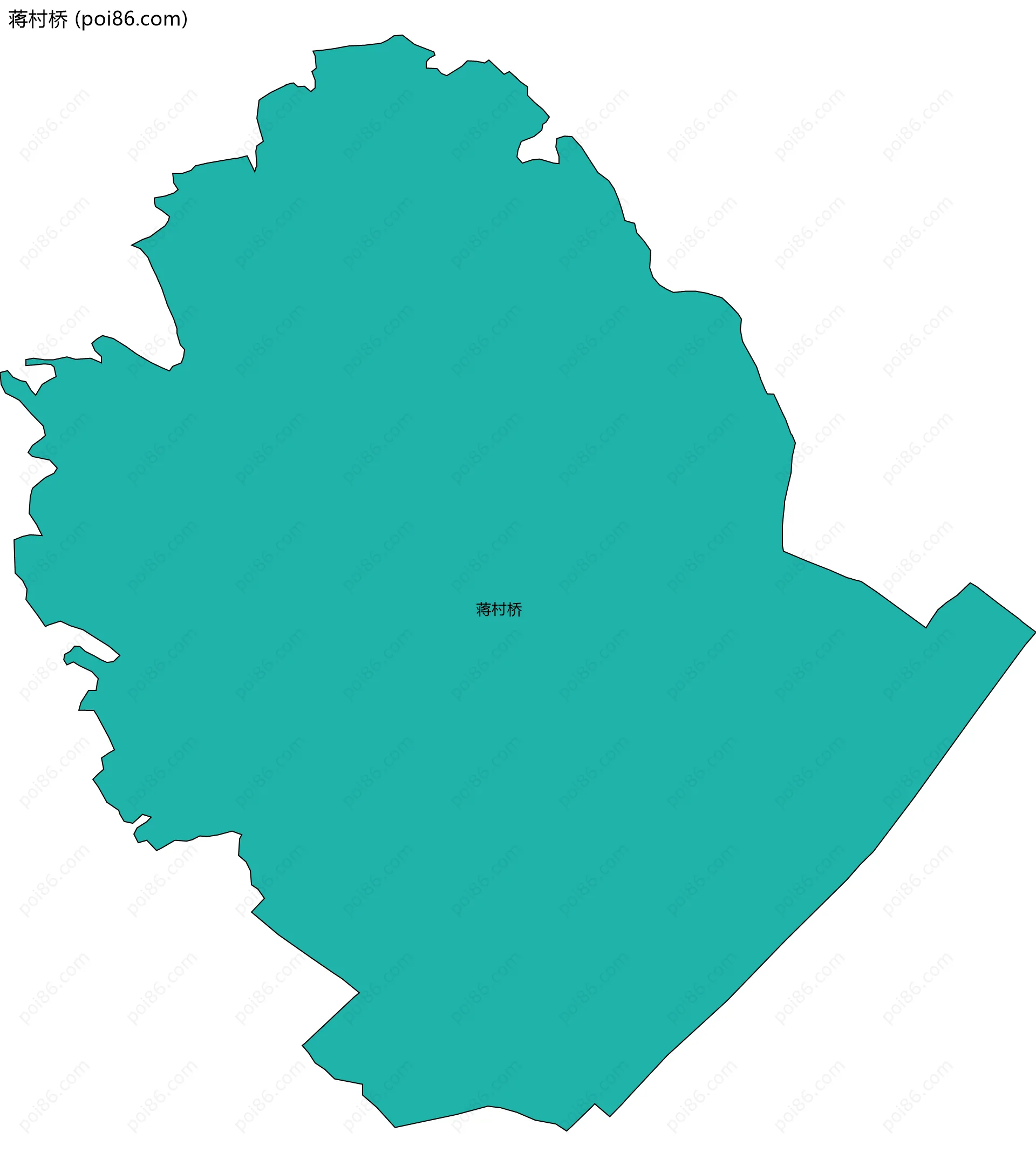 蒋村桥边界地图