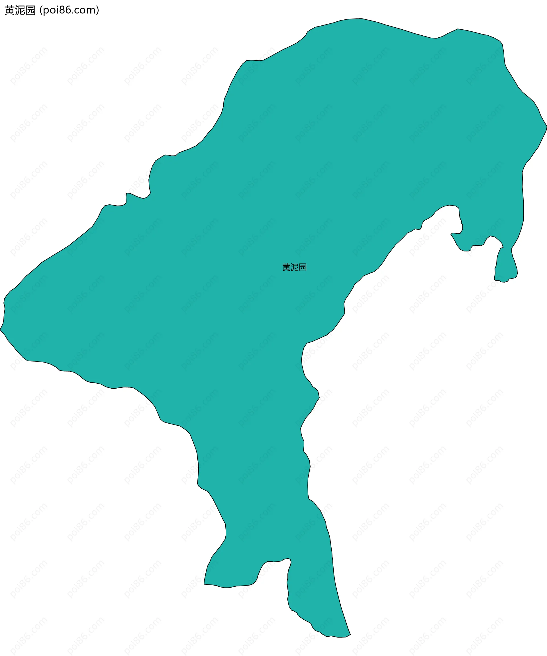 黄泥园边界地图