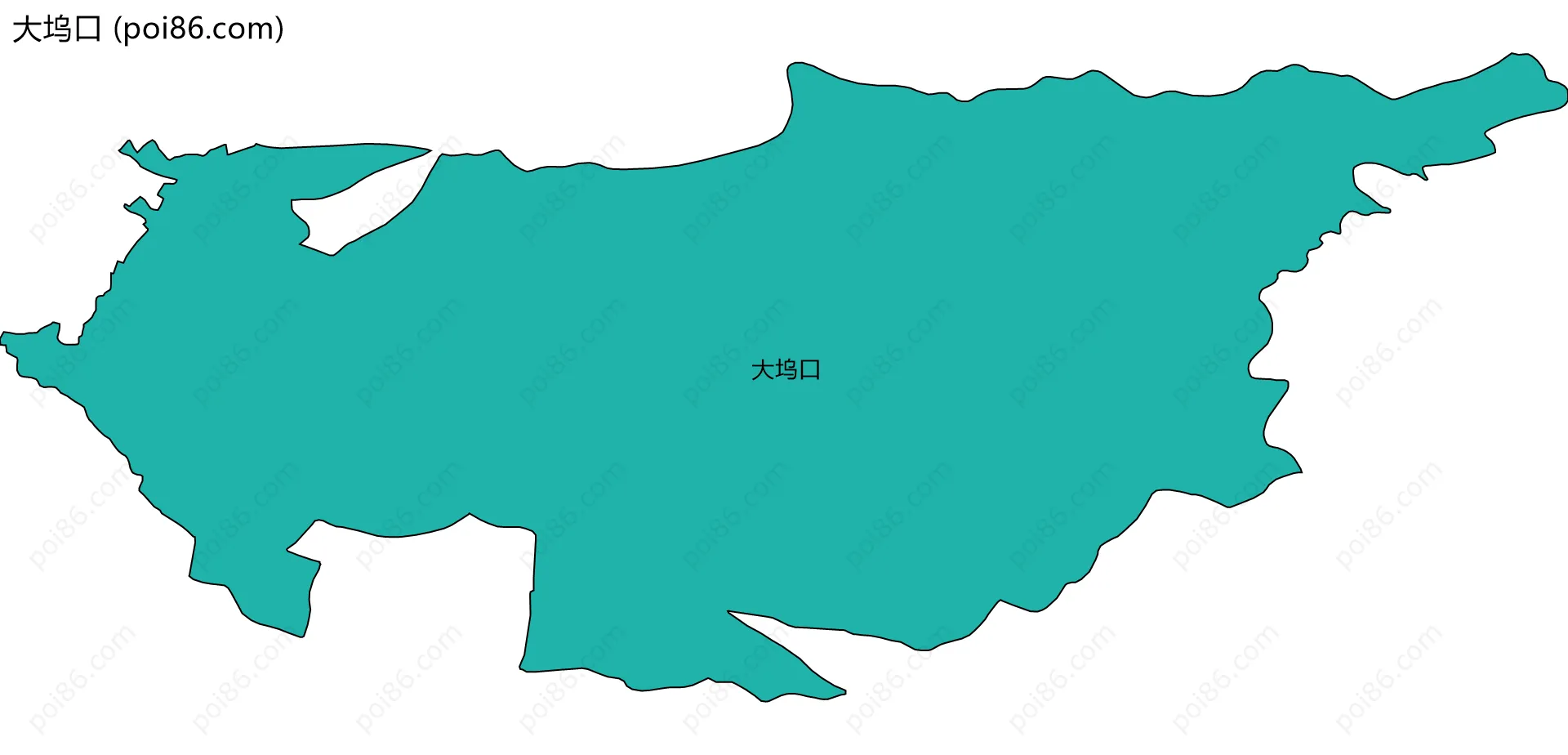 大坞口边界地图