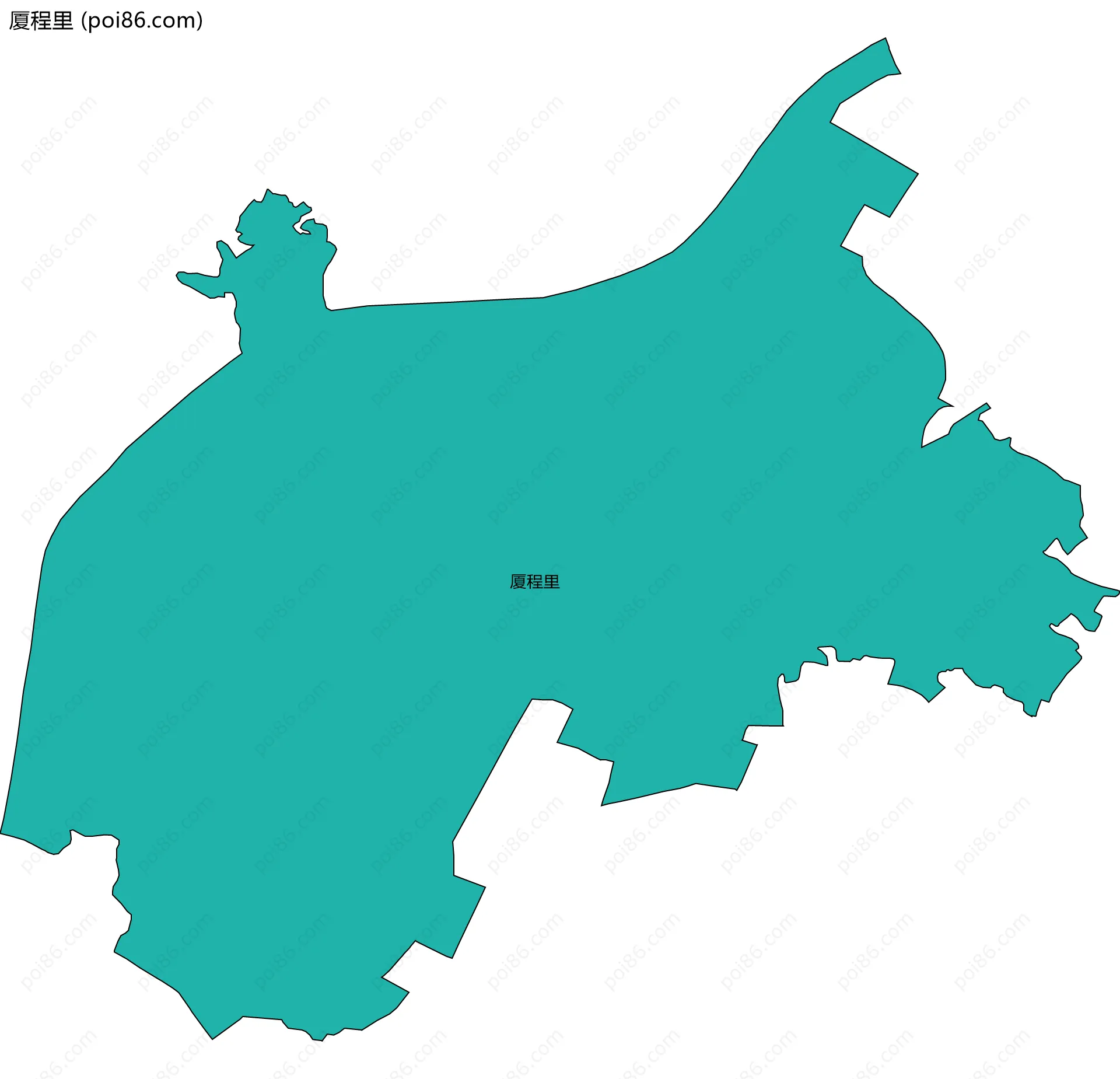 厦程里边界地图