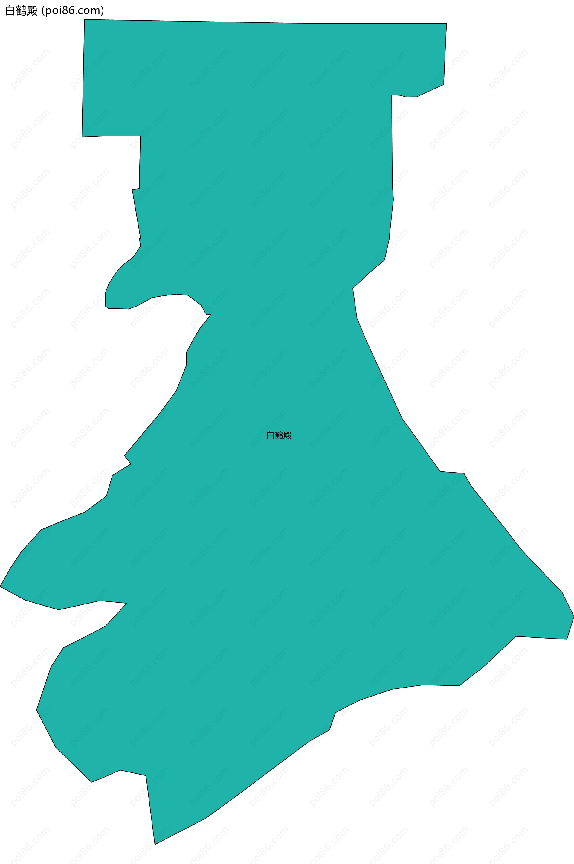 白鹤殿边界地图