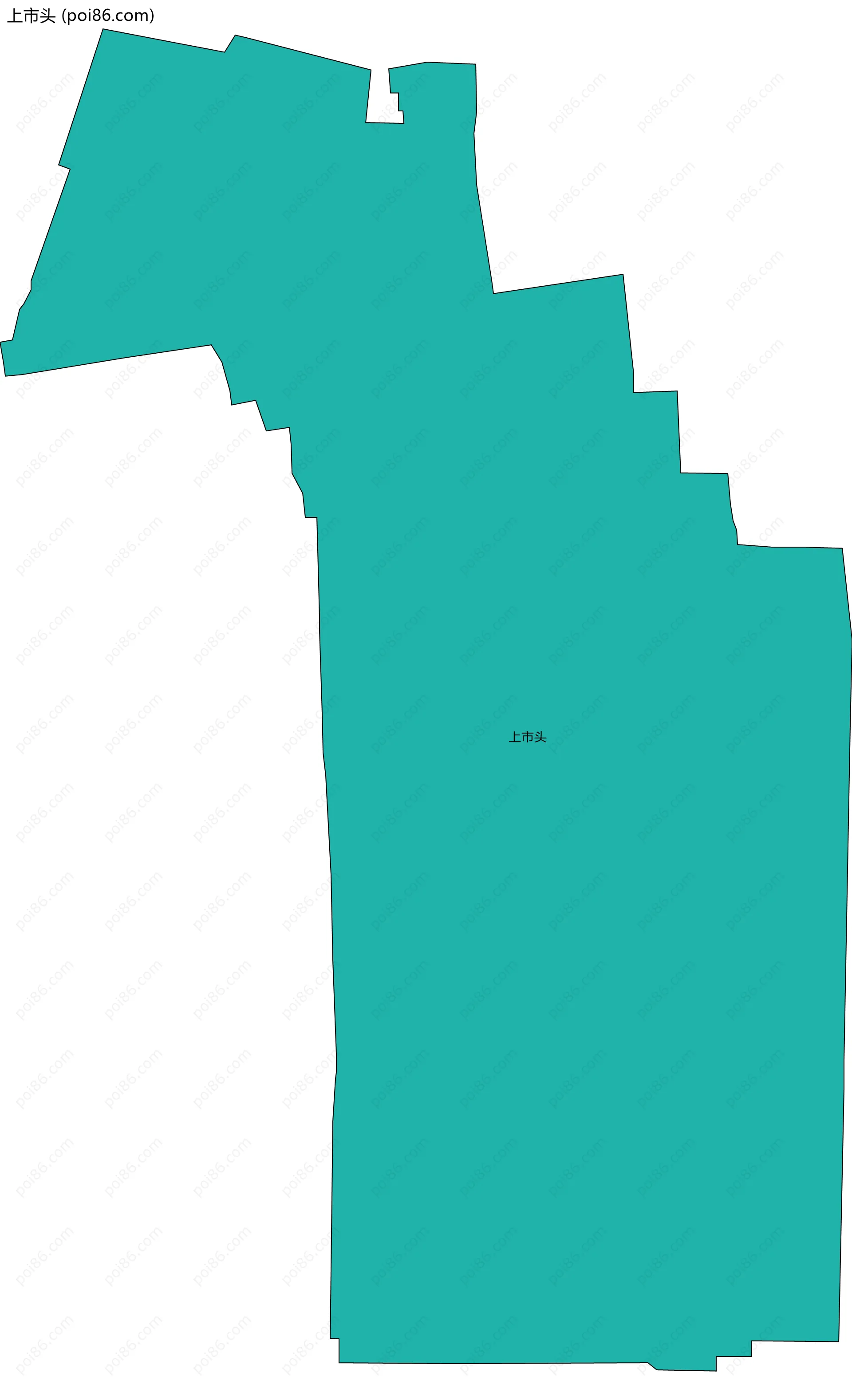 上市头边界地图