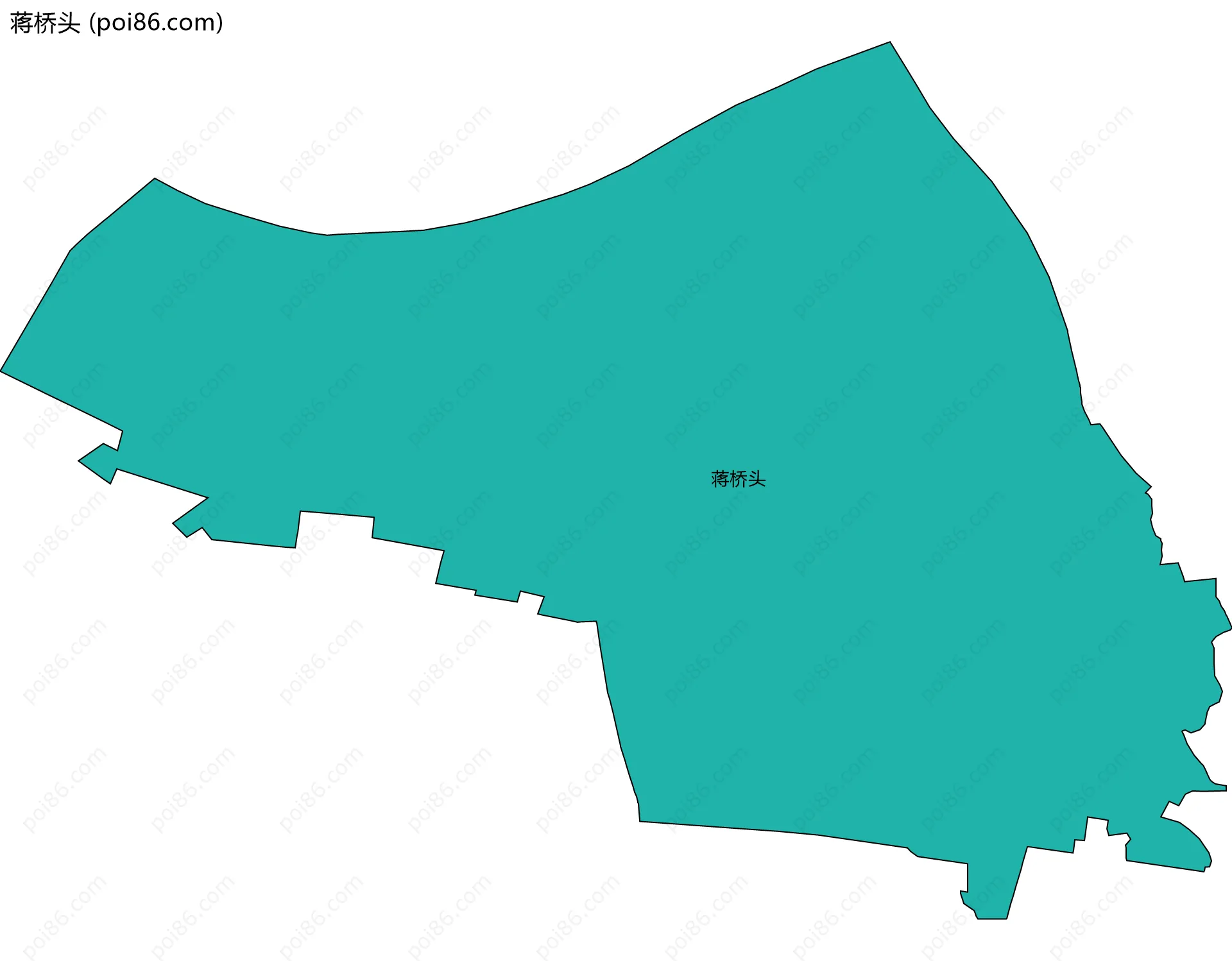 蒋桥头边界地图