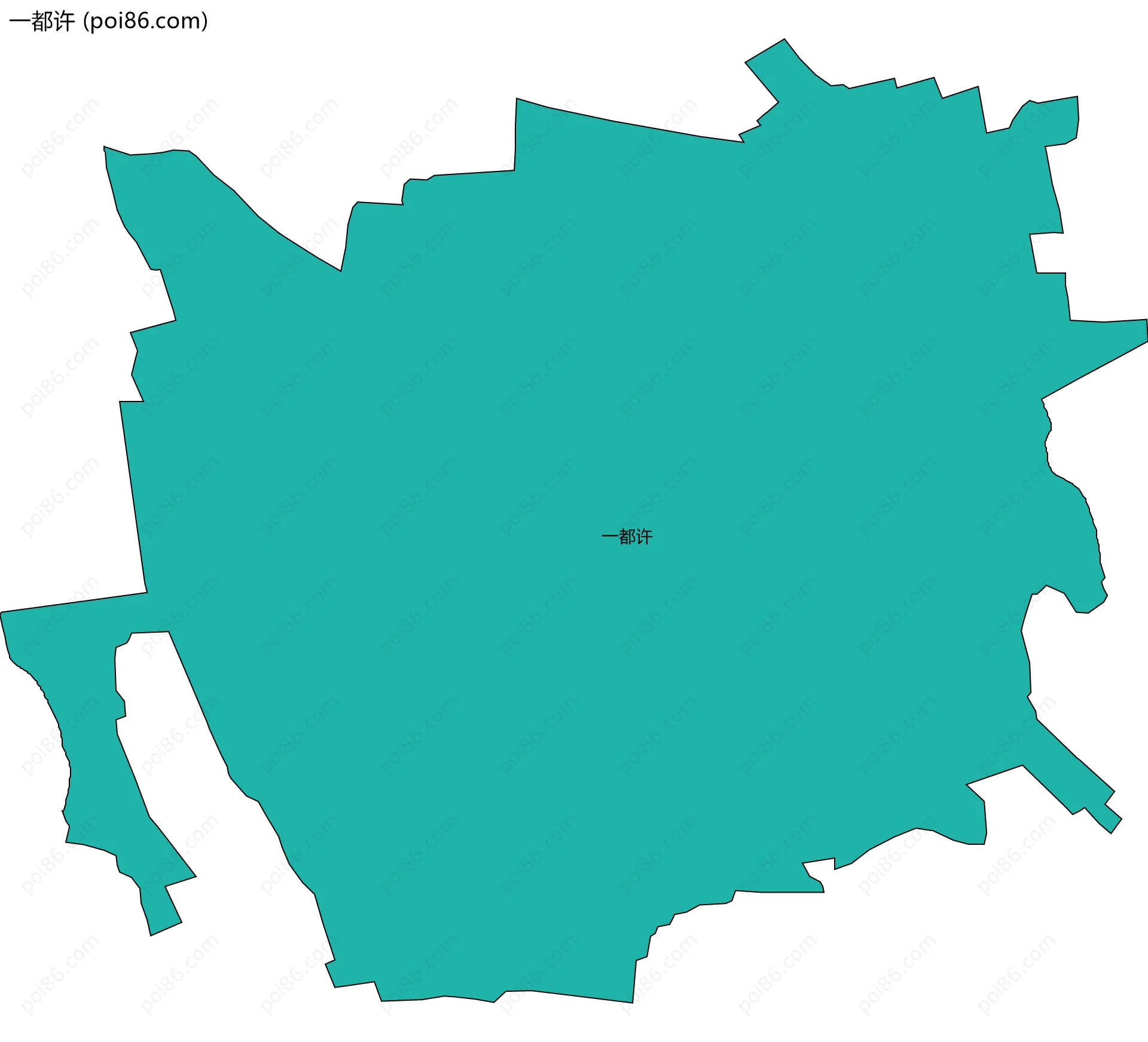 一都许边界地图