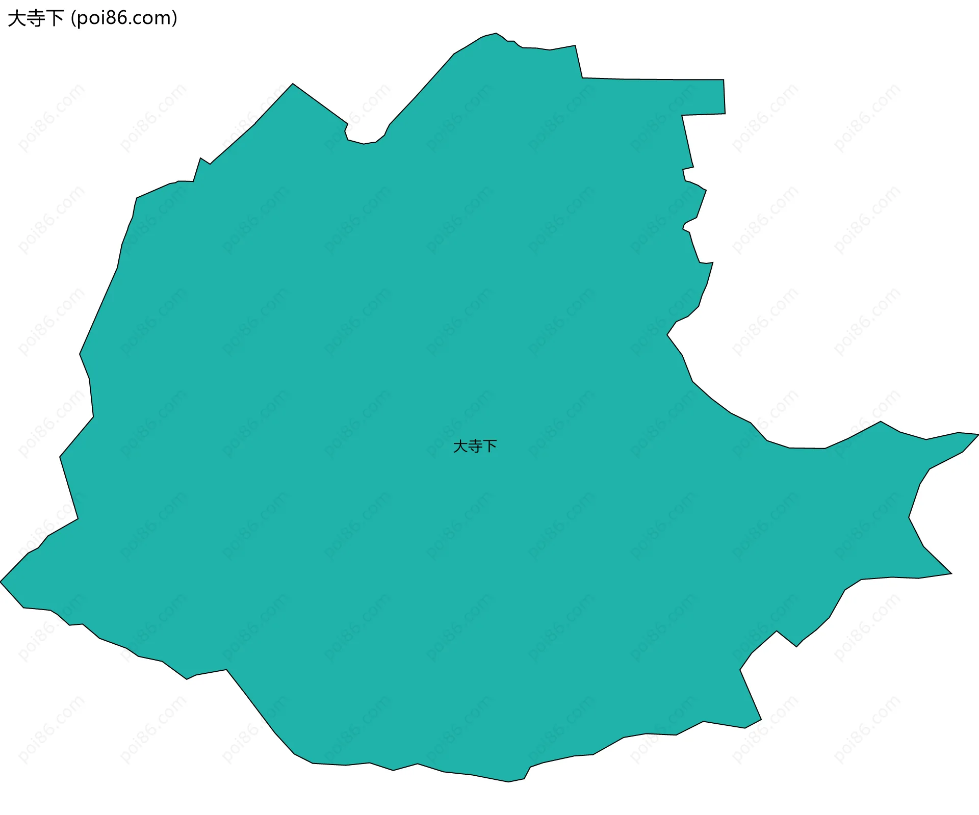 大寺下边界地图