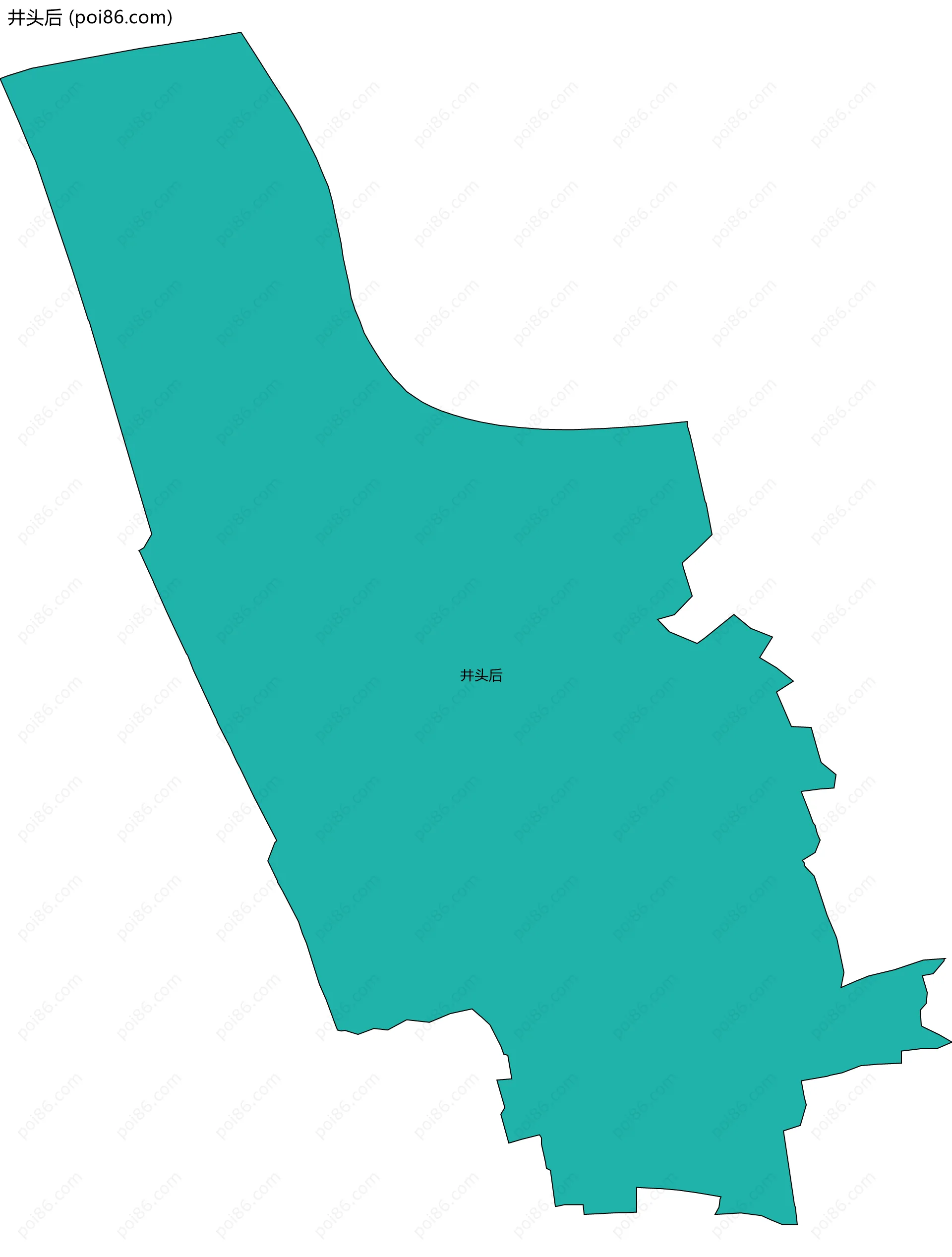 井头后边界地图