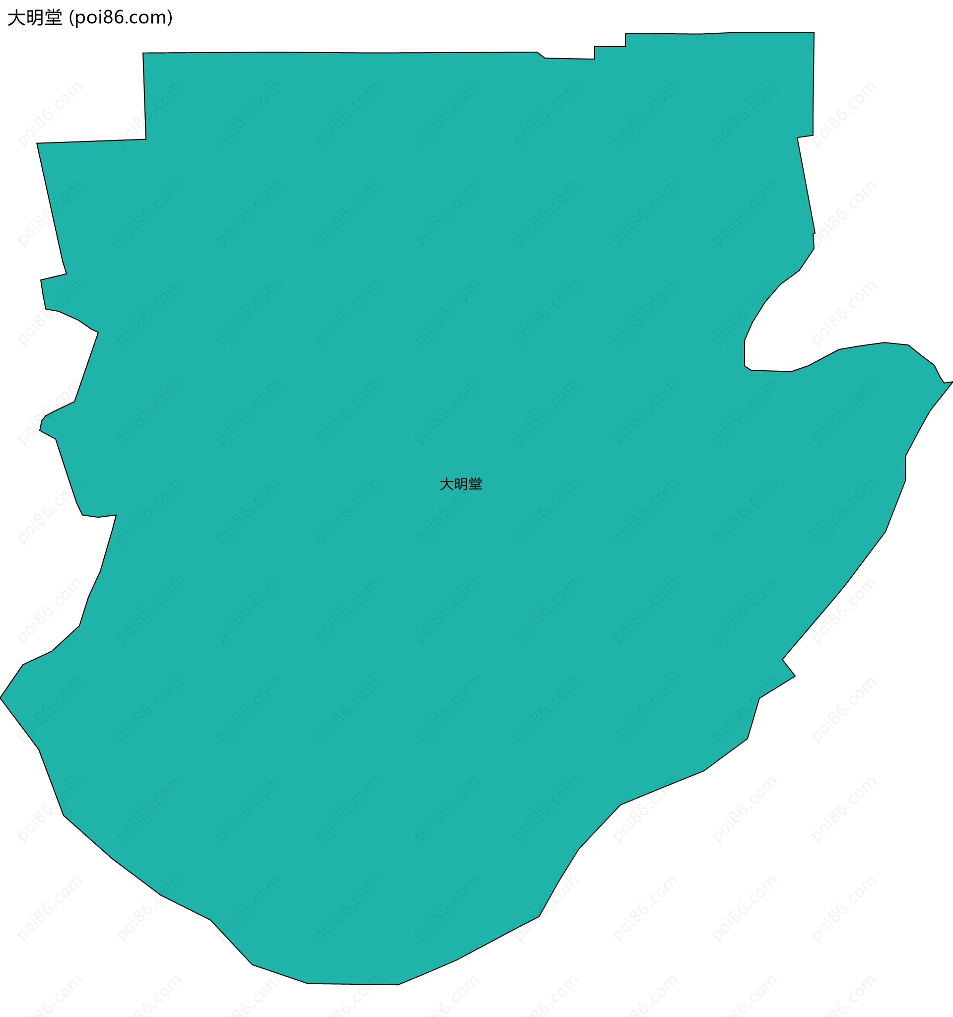 大明堂边界地图