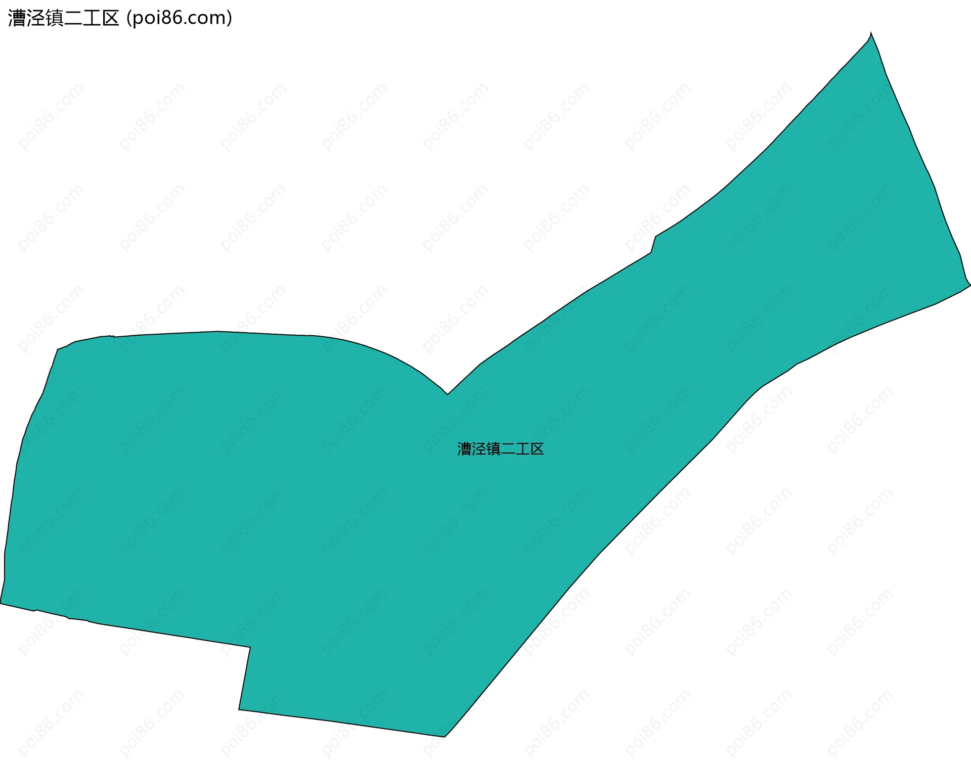 漕泾镇二工区边界地图