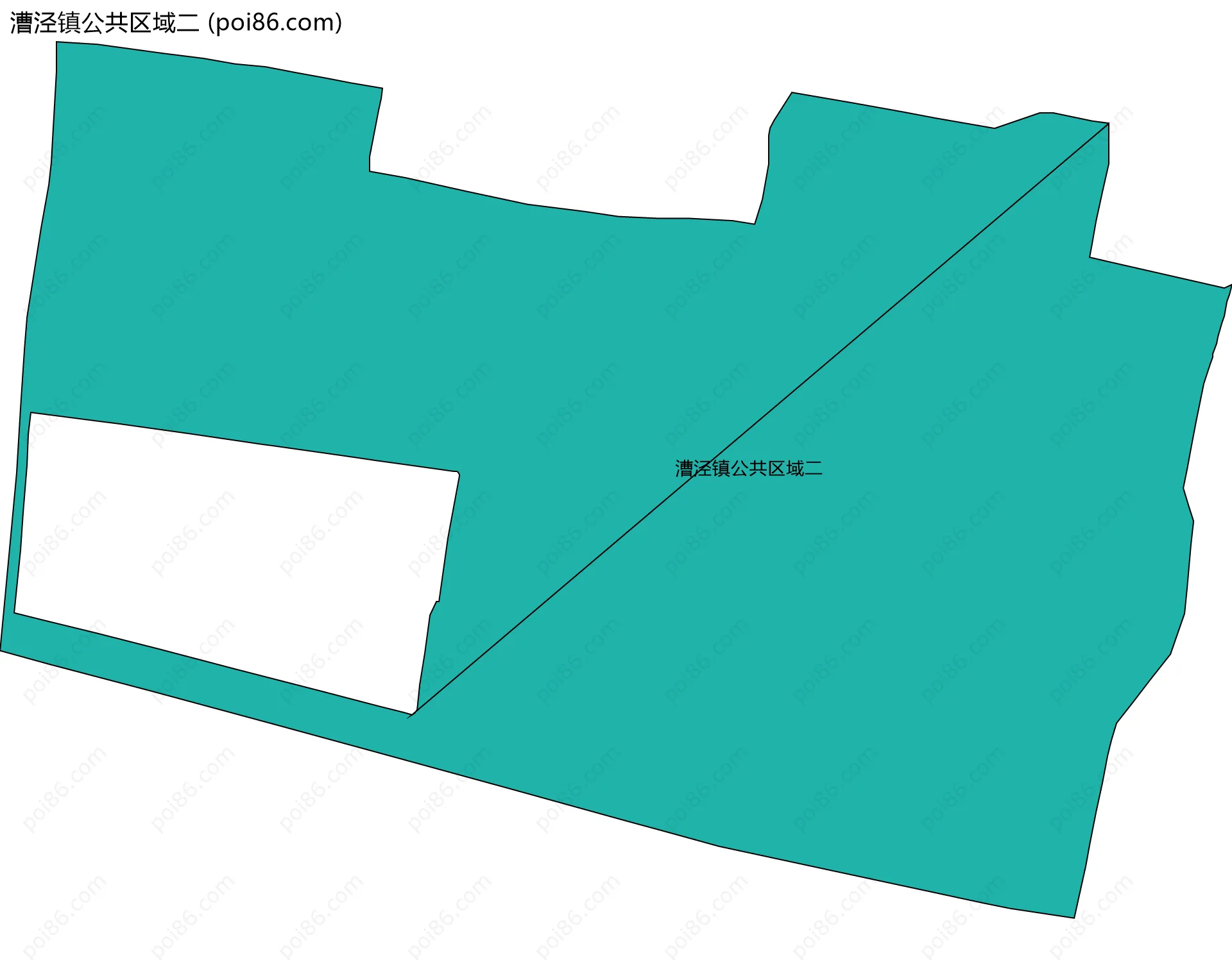 漕泾镇公共区域二边界地图