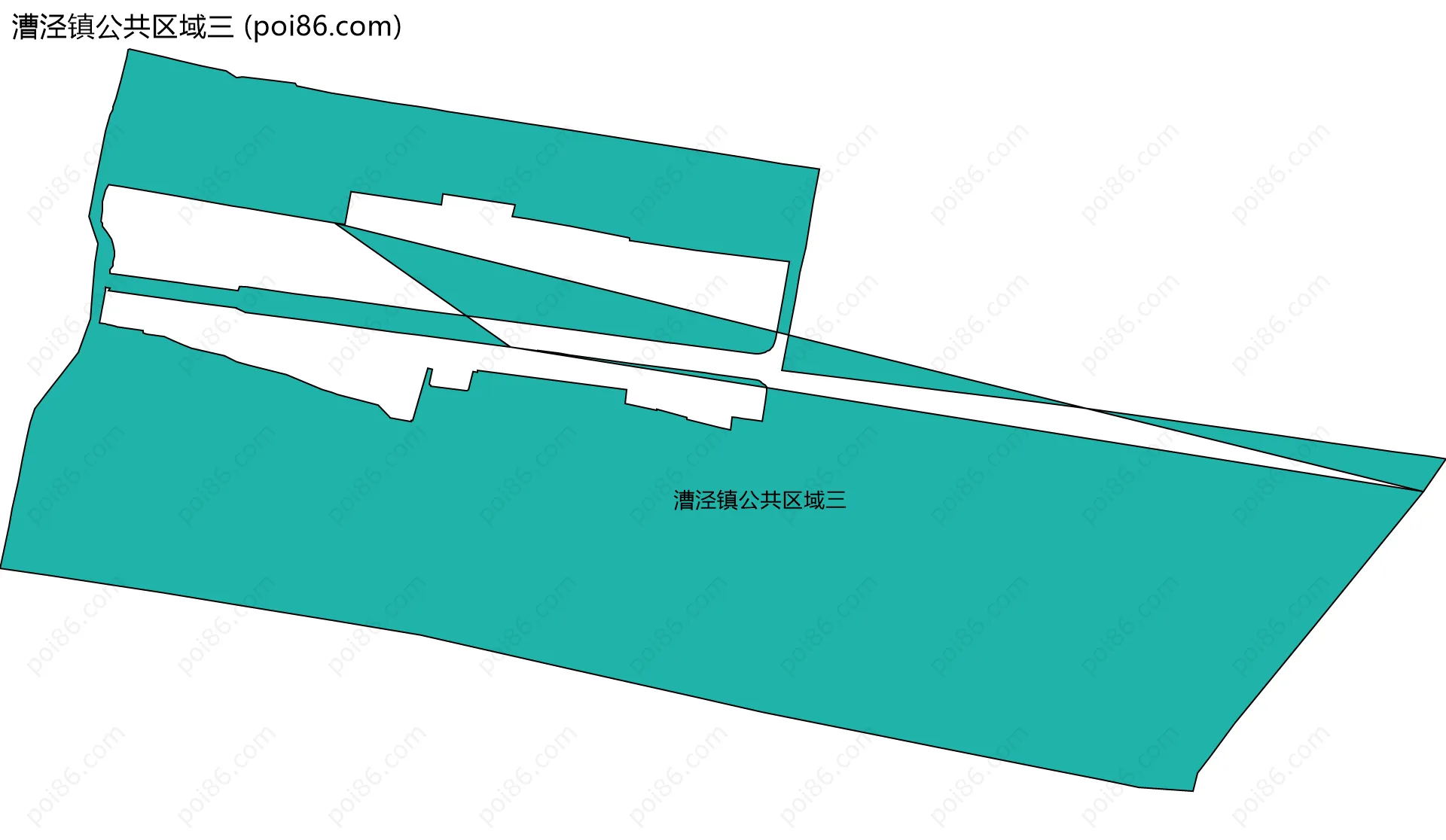 漕泾镇公共区域三边界地图