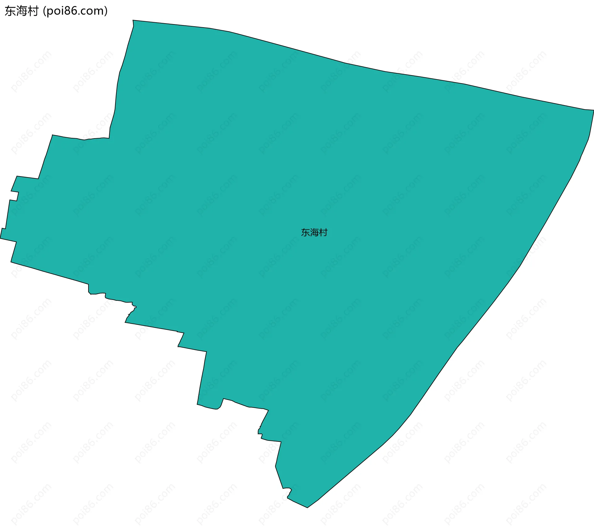东海村边界地图