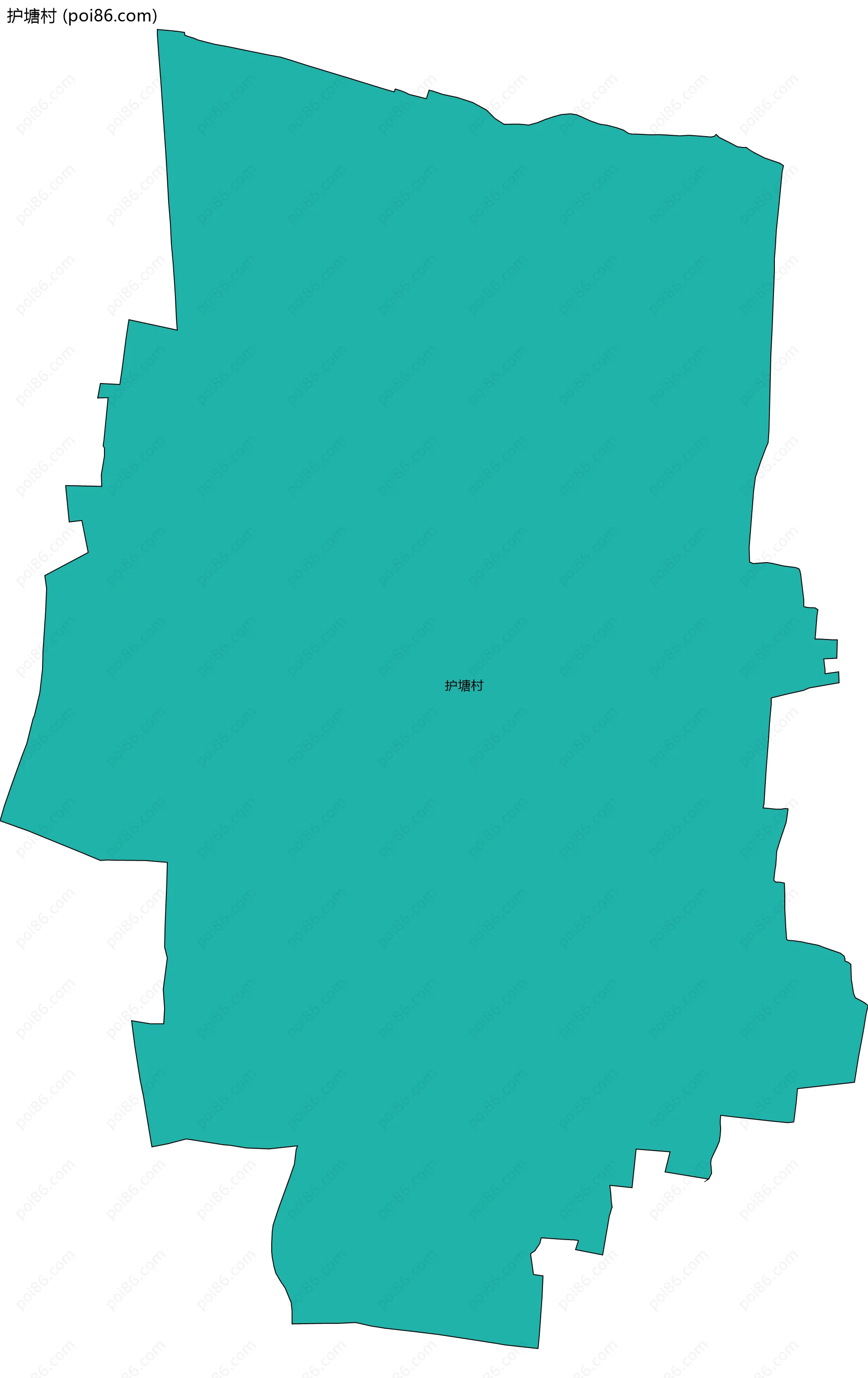 护塘村边界地图