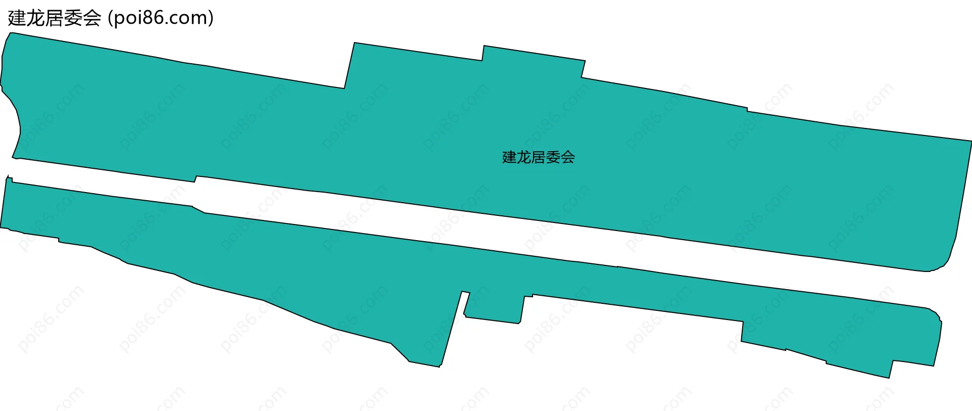 建龙居委会边界地图