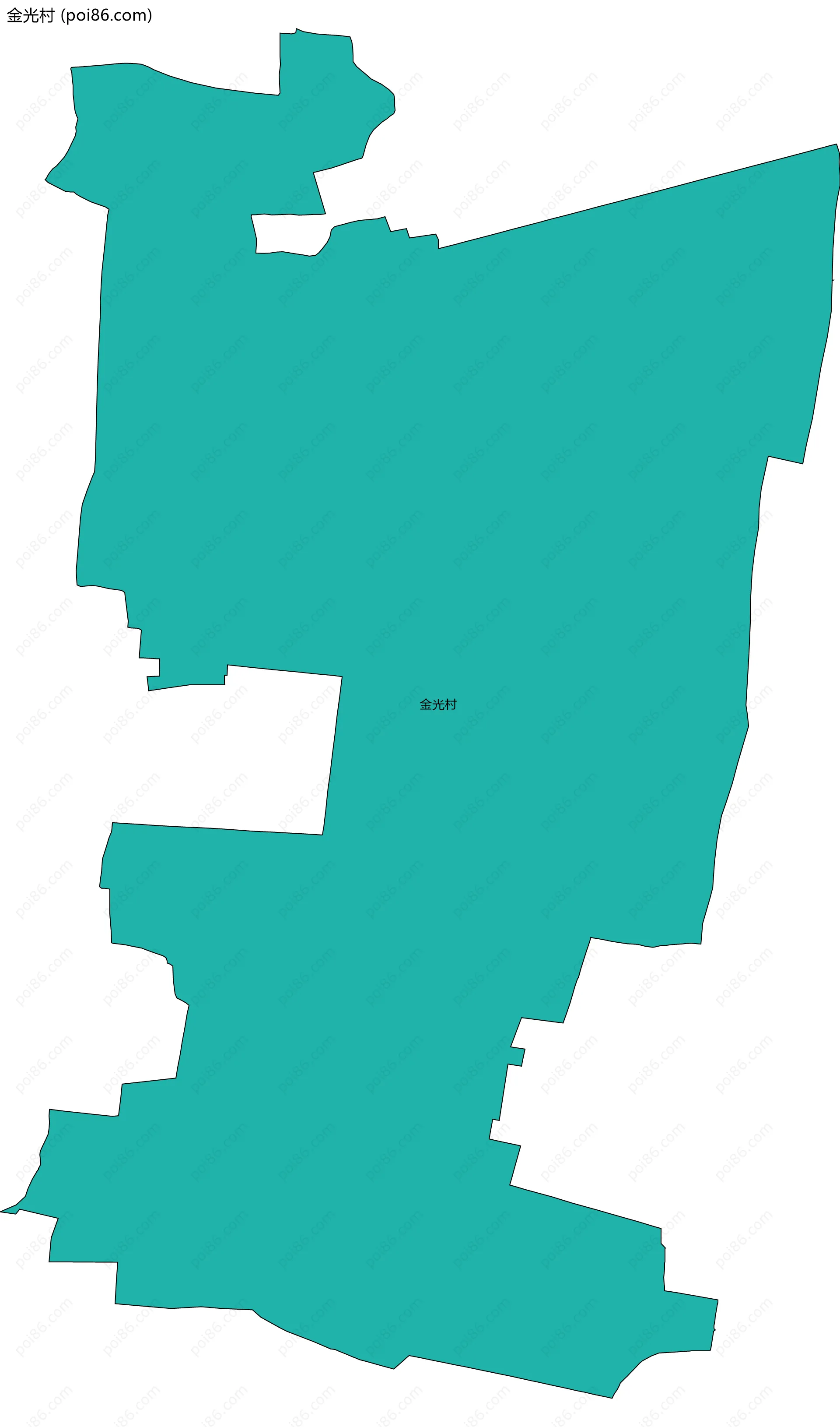 金光村边界地图