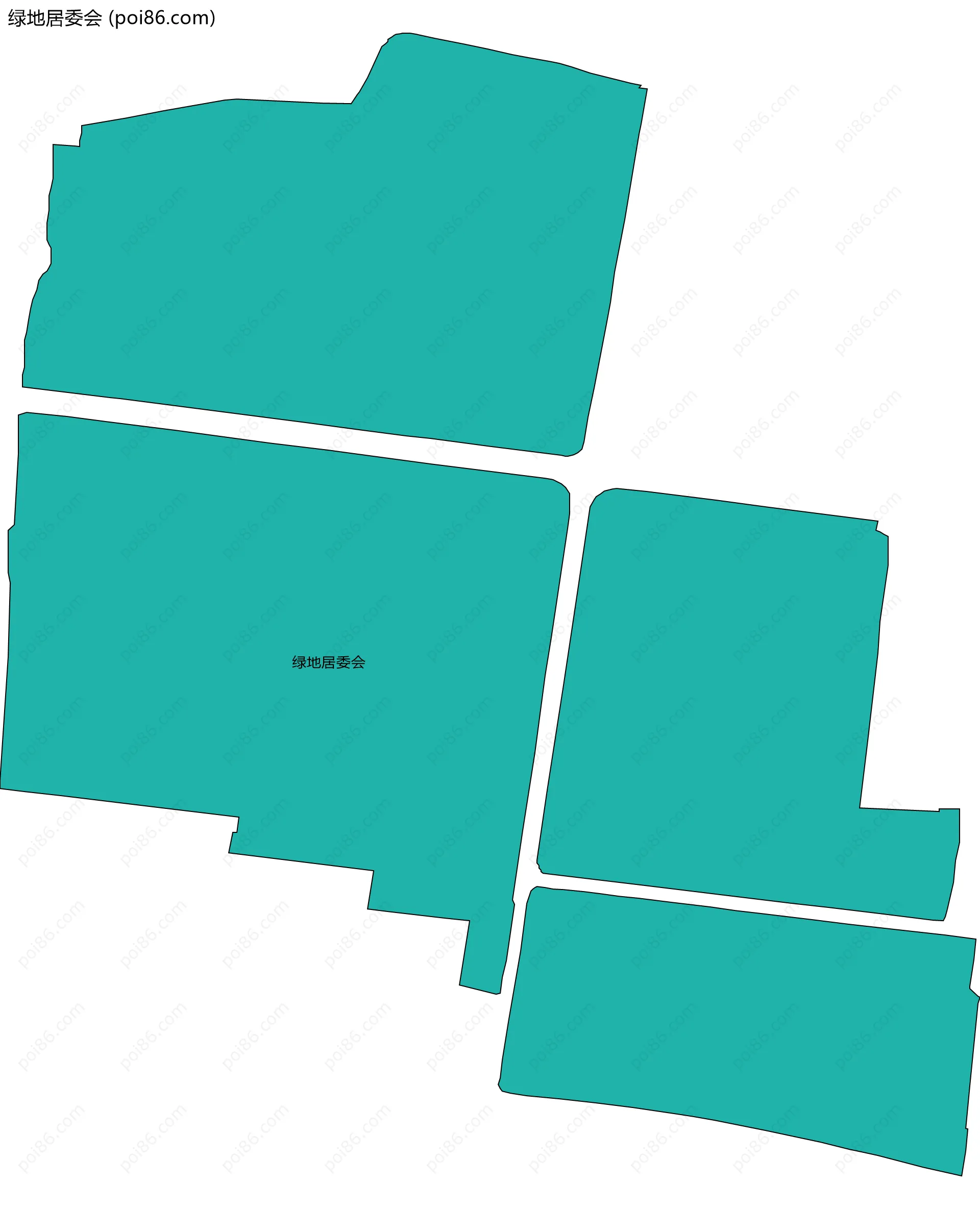 绿地居委会边界地图