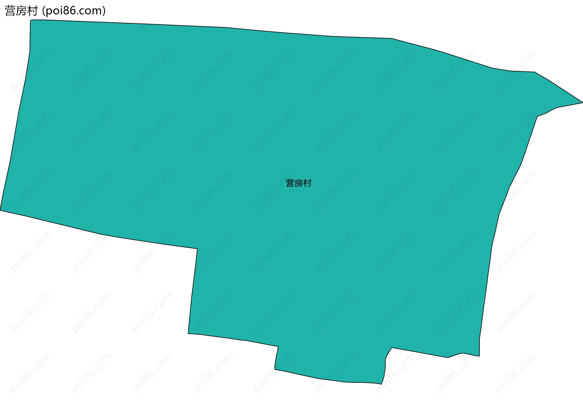 营房村边界地图