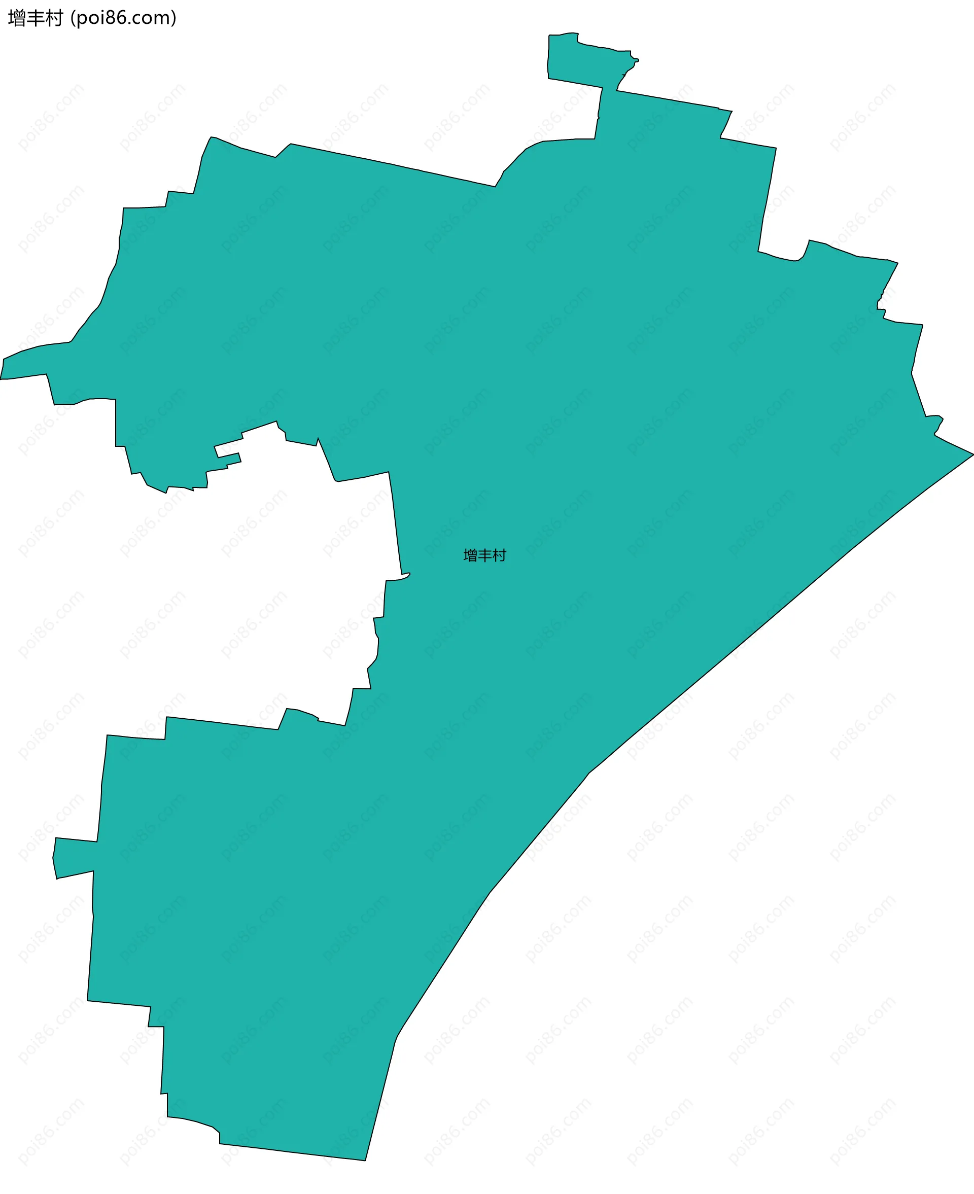 增丰村边界地图