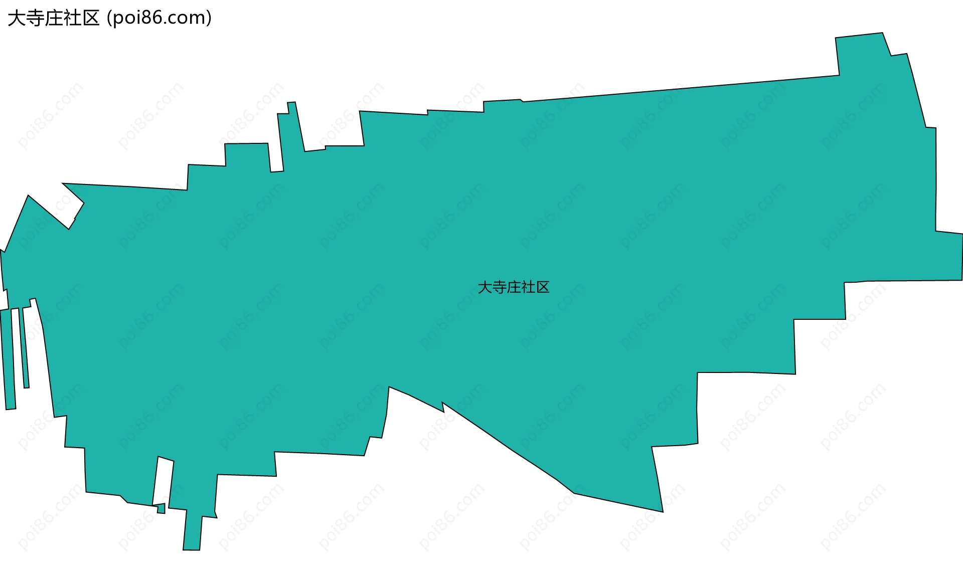 大寺庄社区边界地图