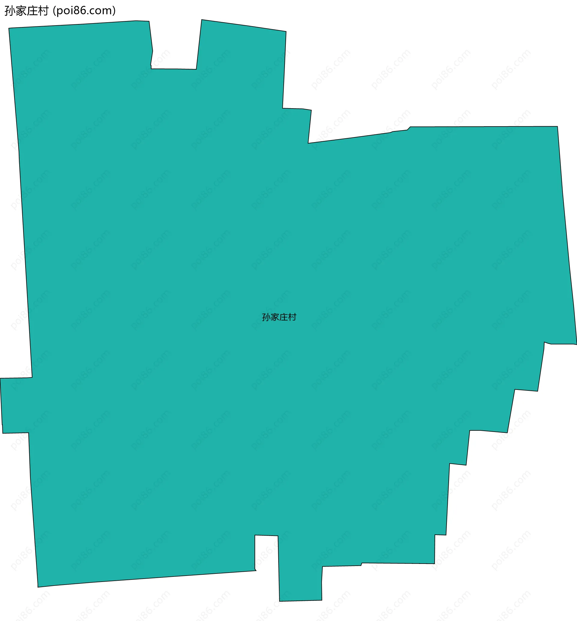 孙家庄村边界地图