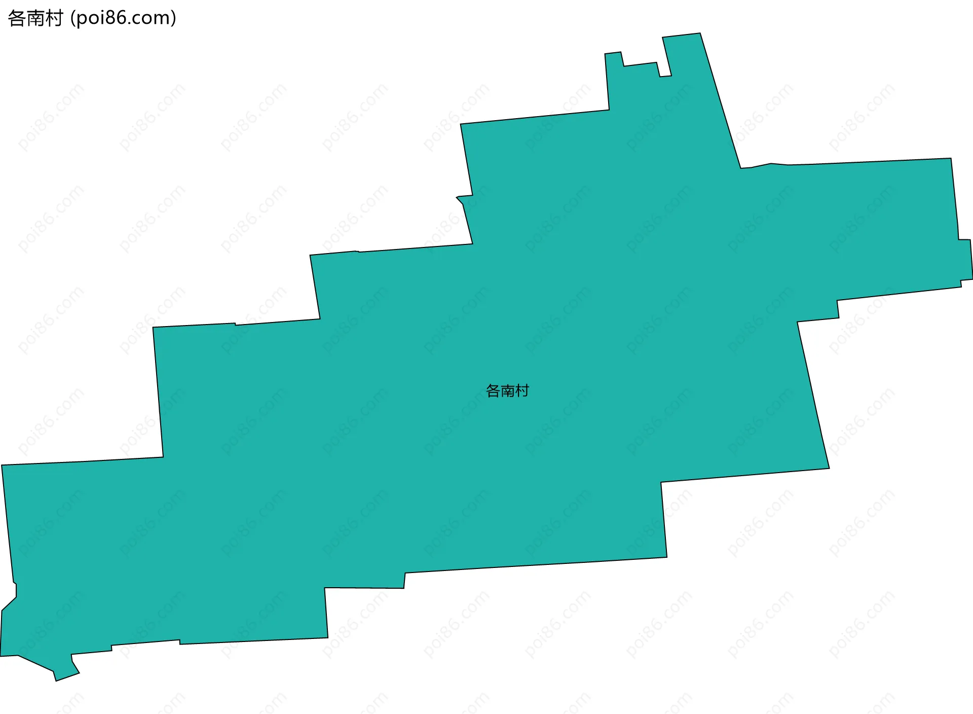 各南村边界地图