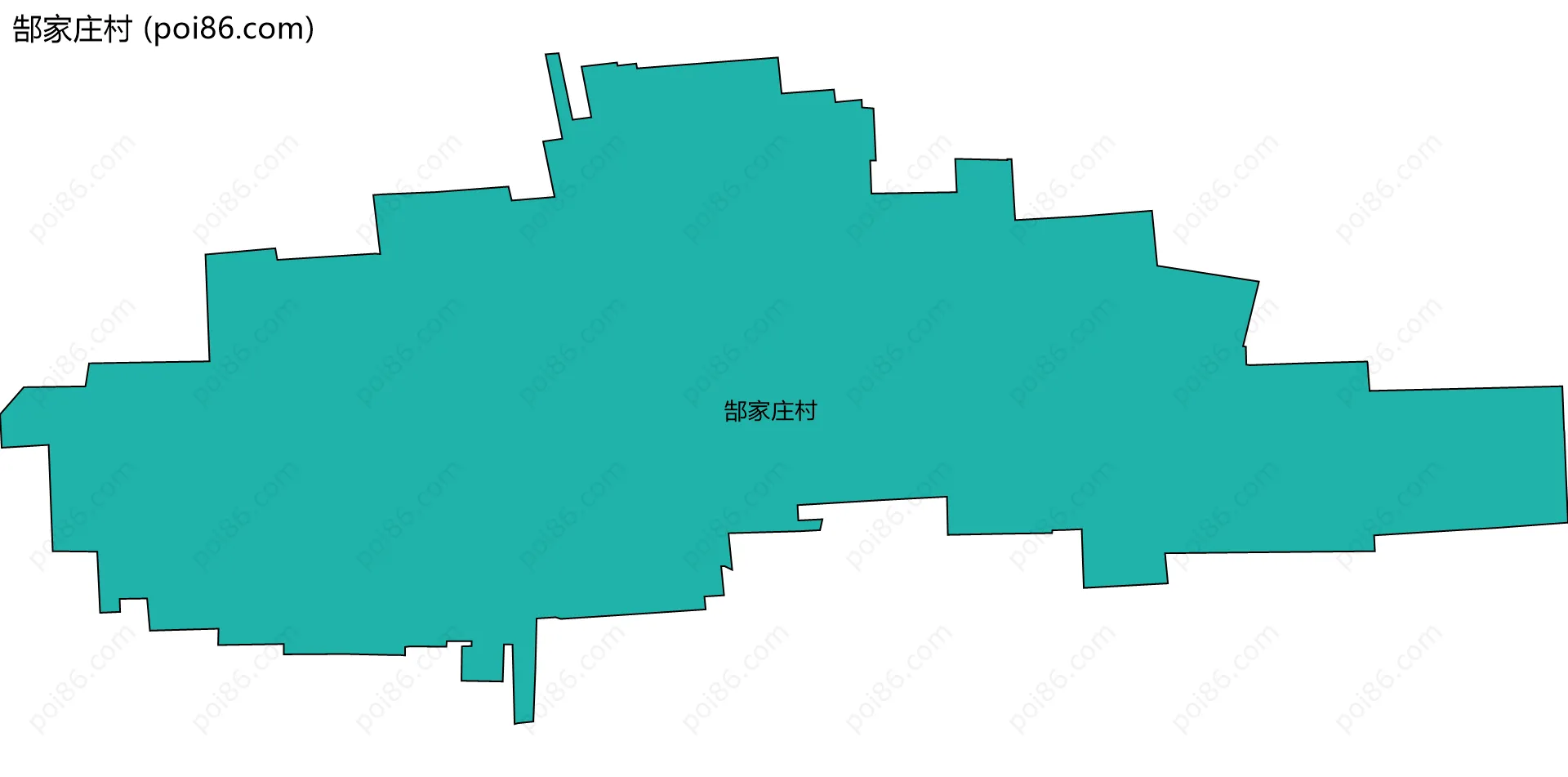 郜家庄村边界地图