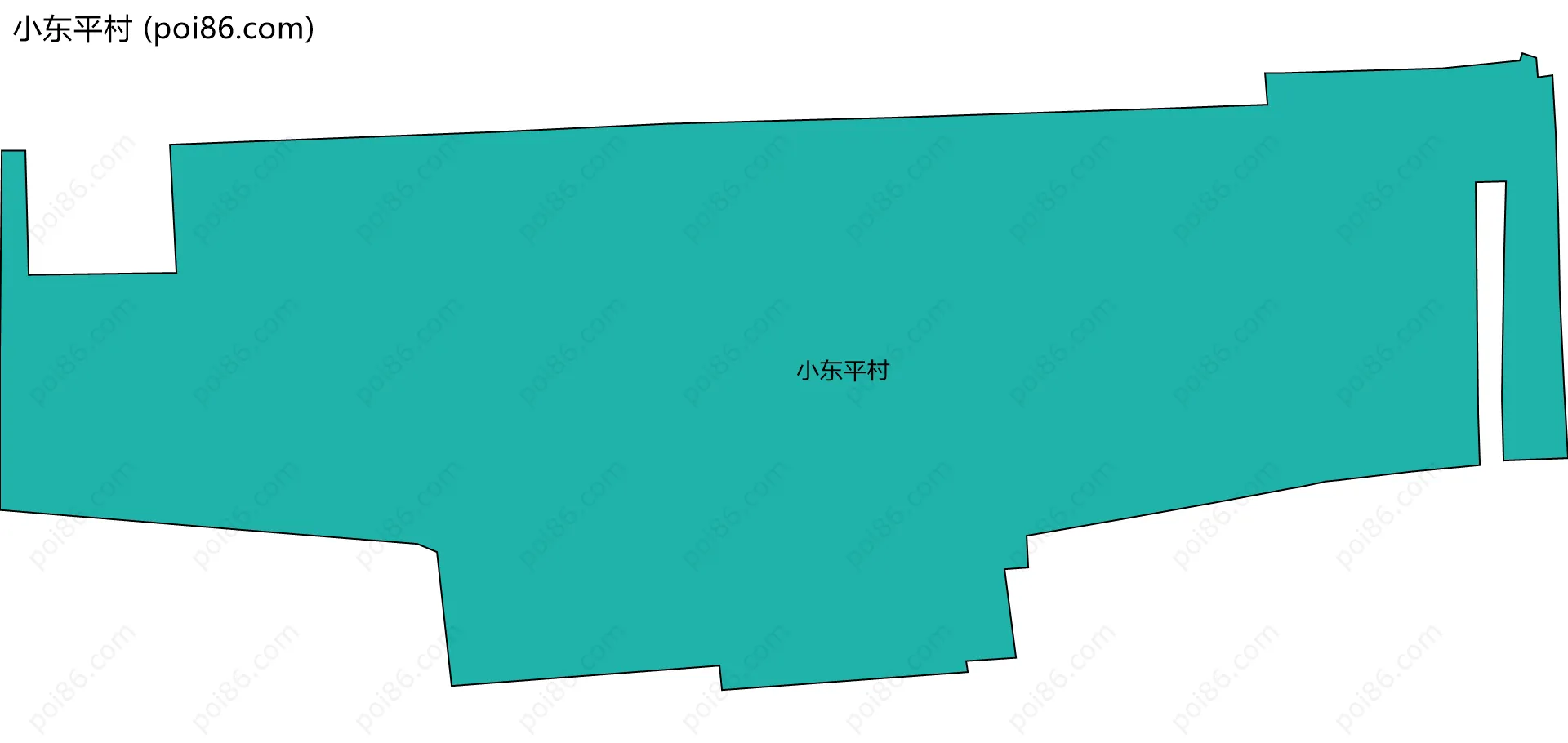 小东平村边界地图