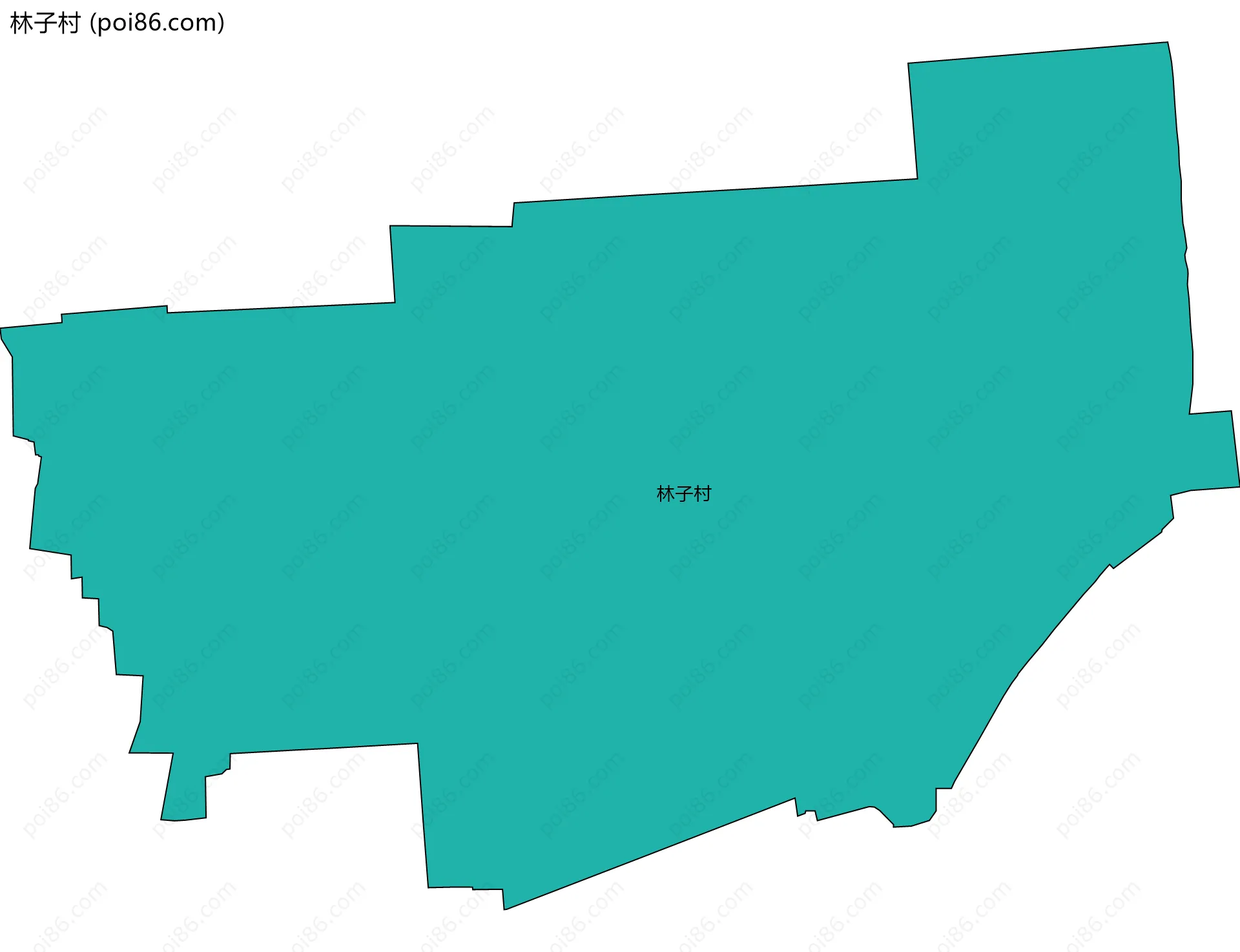 林子村边界地图