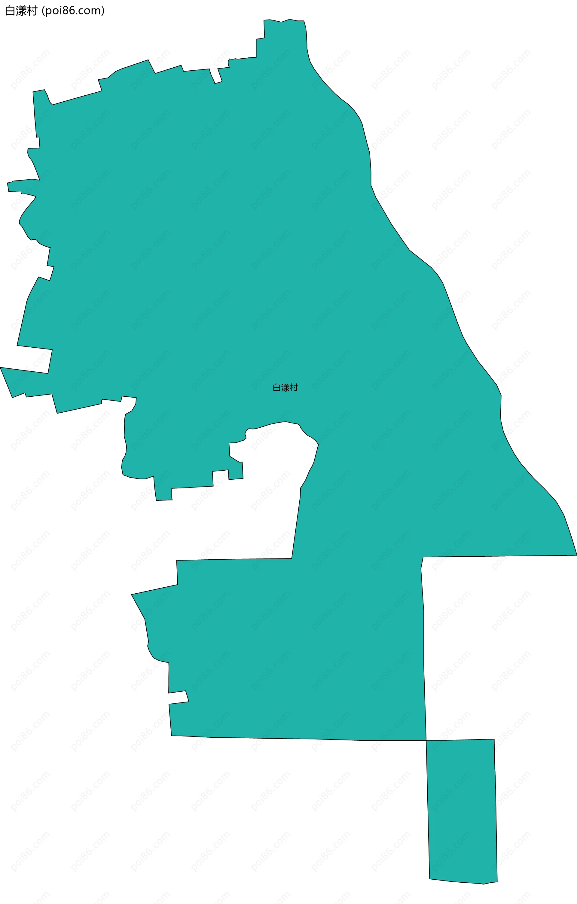 白漾村边界地图