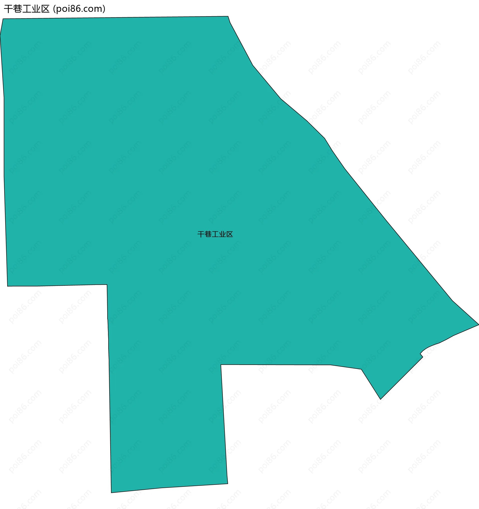 干巷工业区边界地图