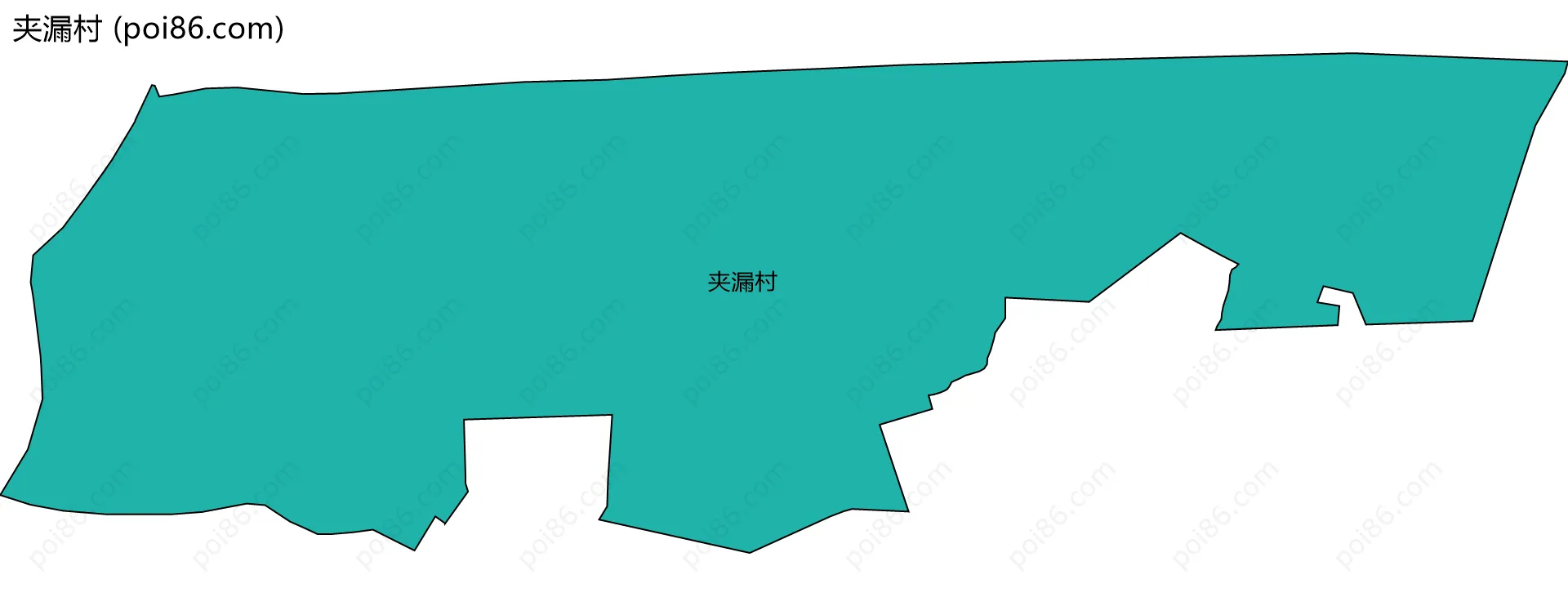 夹漏村边界地图