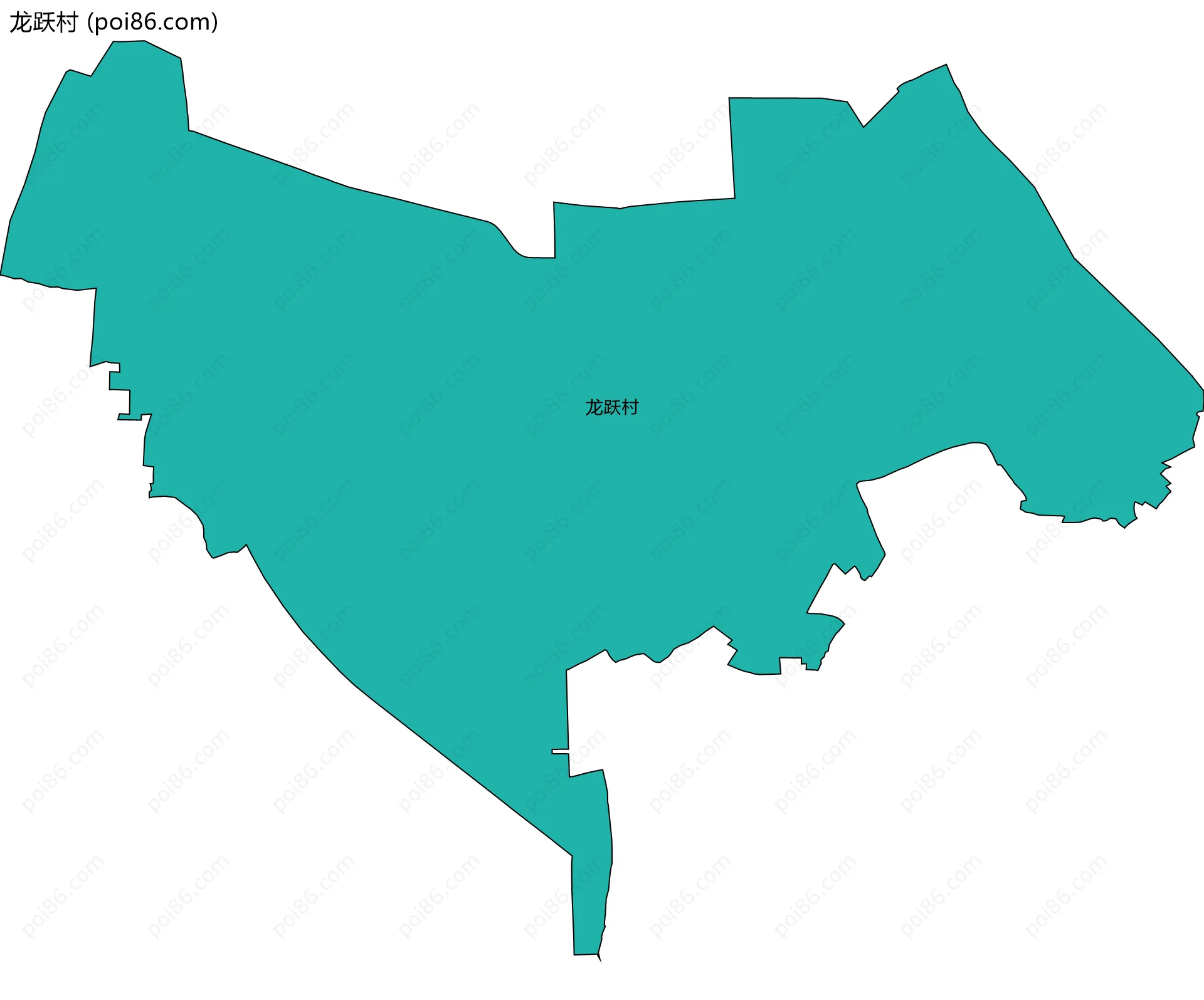 龙跃村边界地图