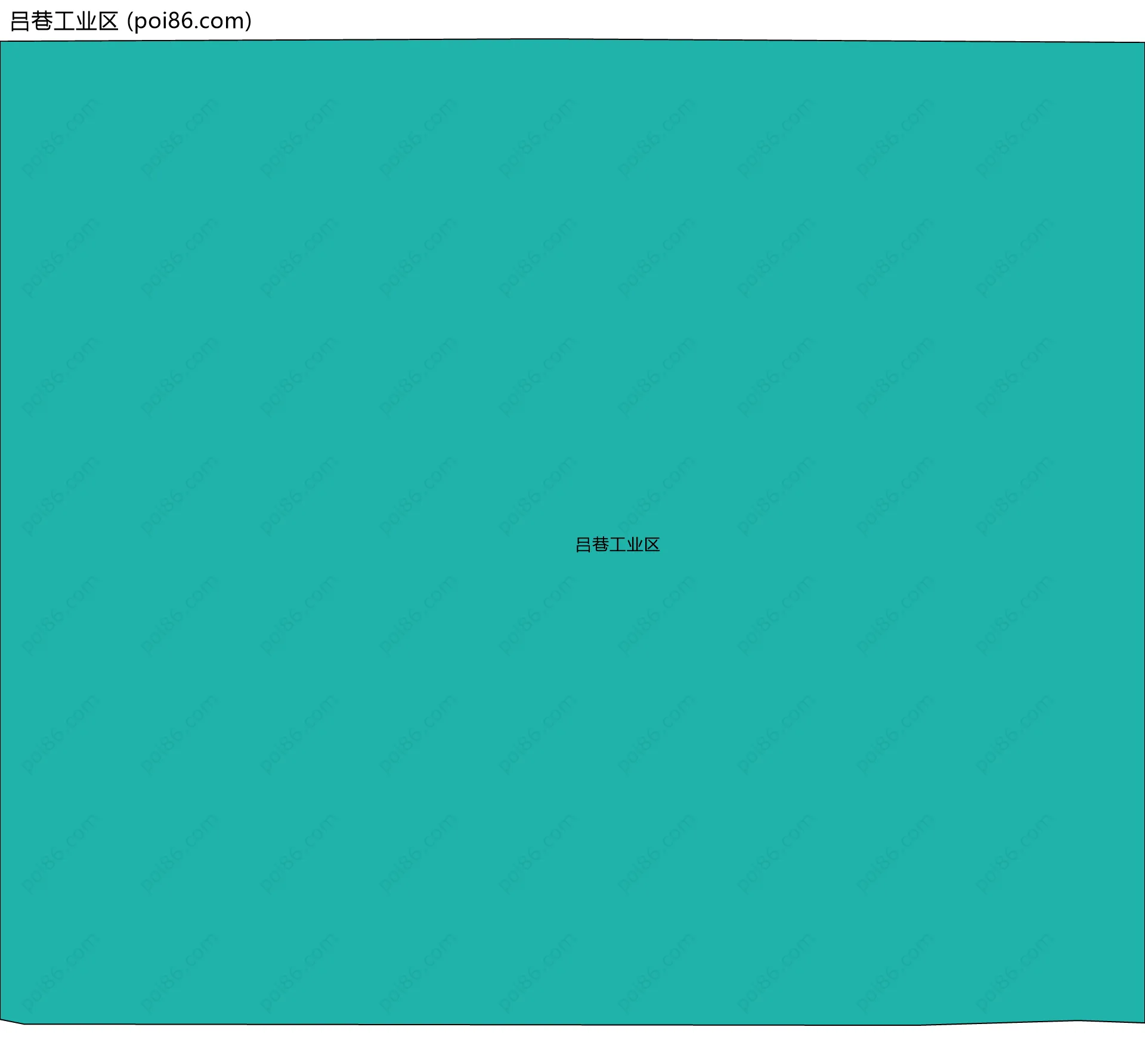 吕巷工业区边界地图