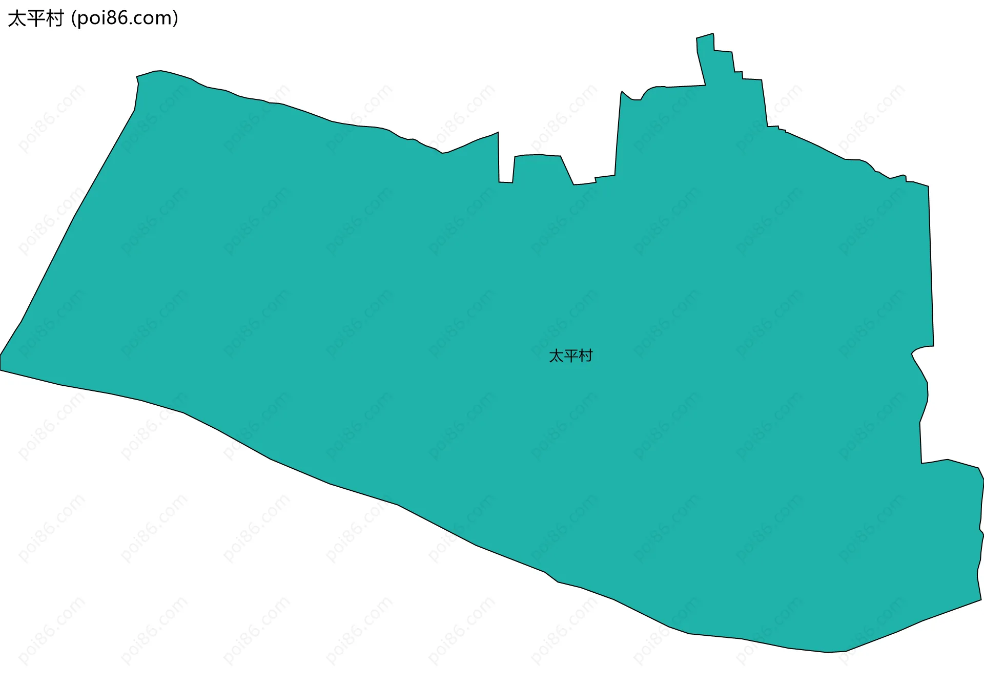太平村边界地图