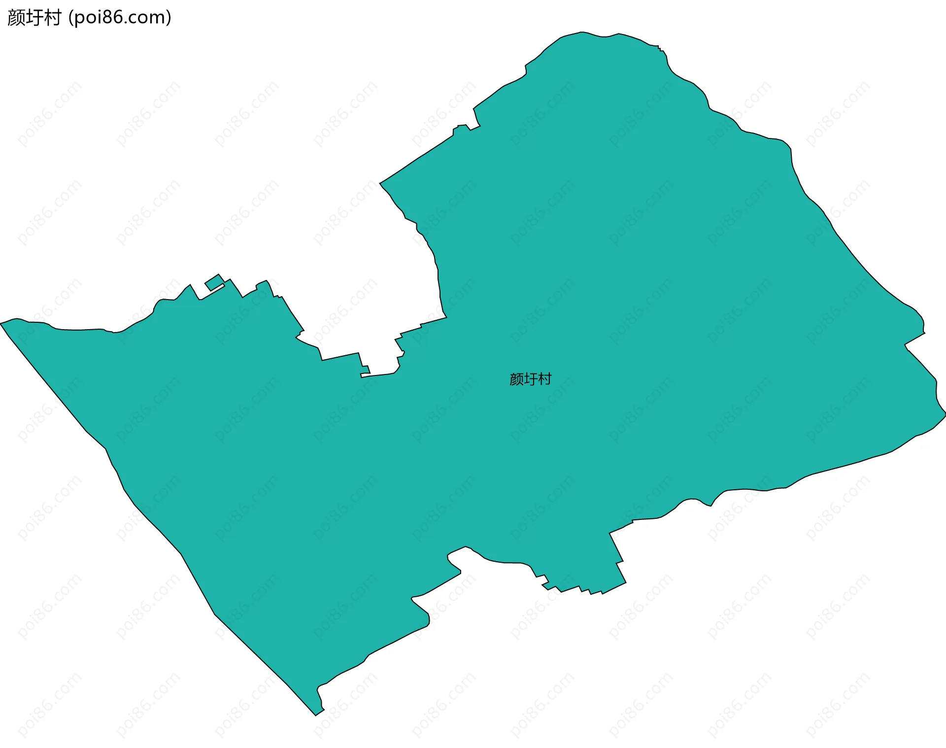 颜圩村边界地图