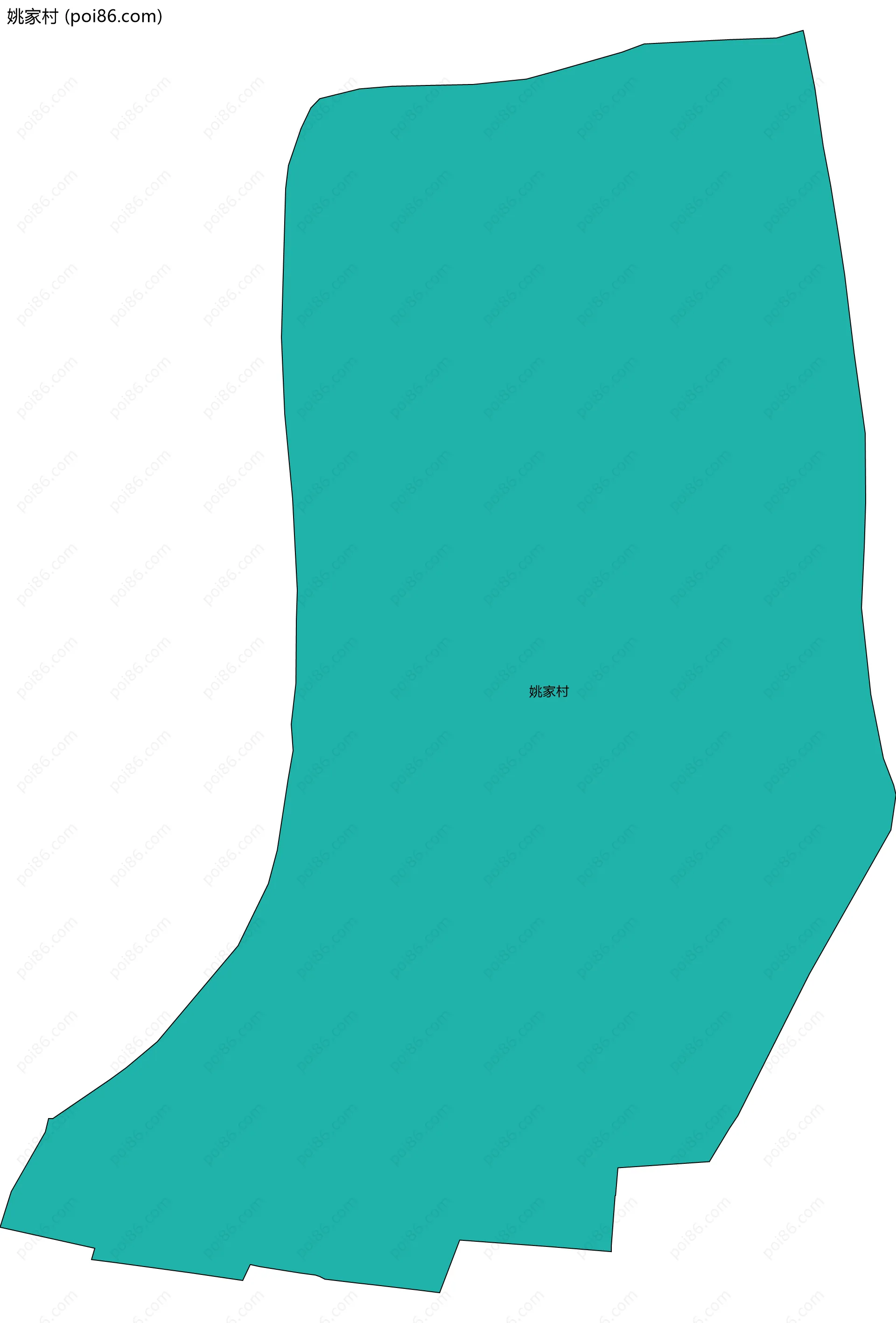 姚家村边界地图