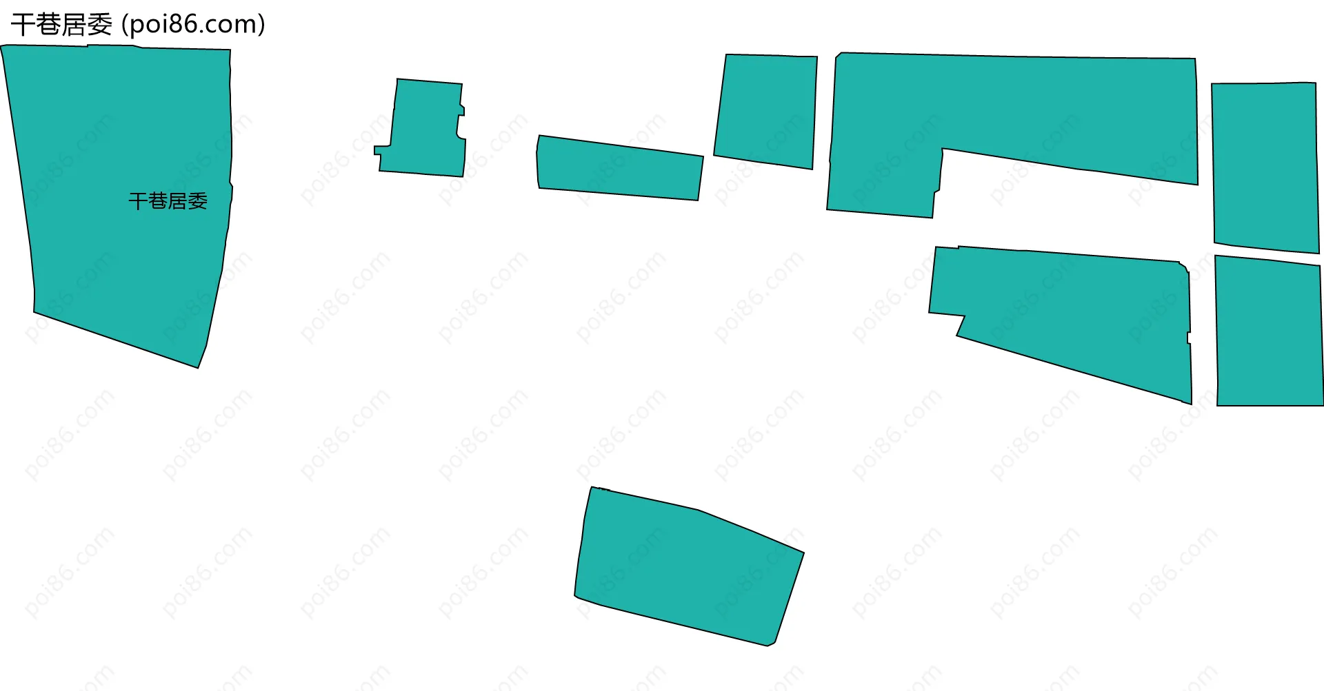 干巷居委边界地图