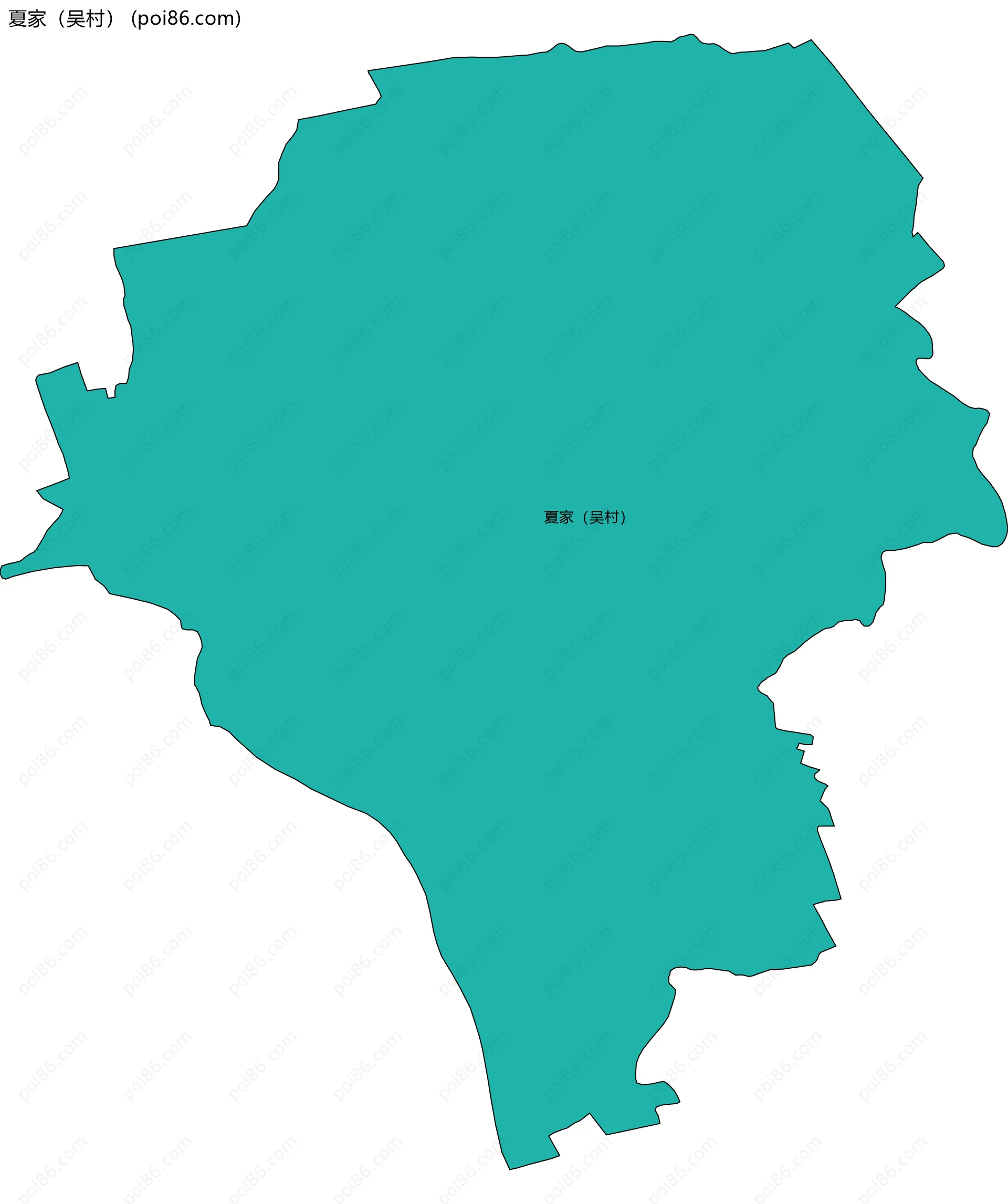 夏家（吴村）边界地图