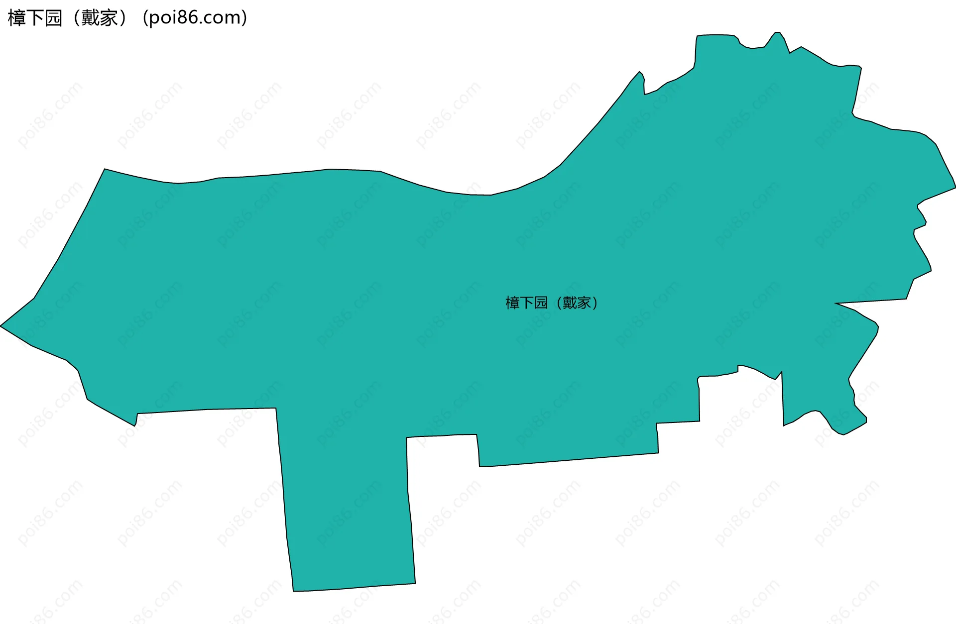 樟下园（戴家）边界地图
