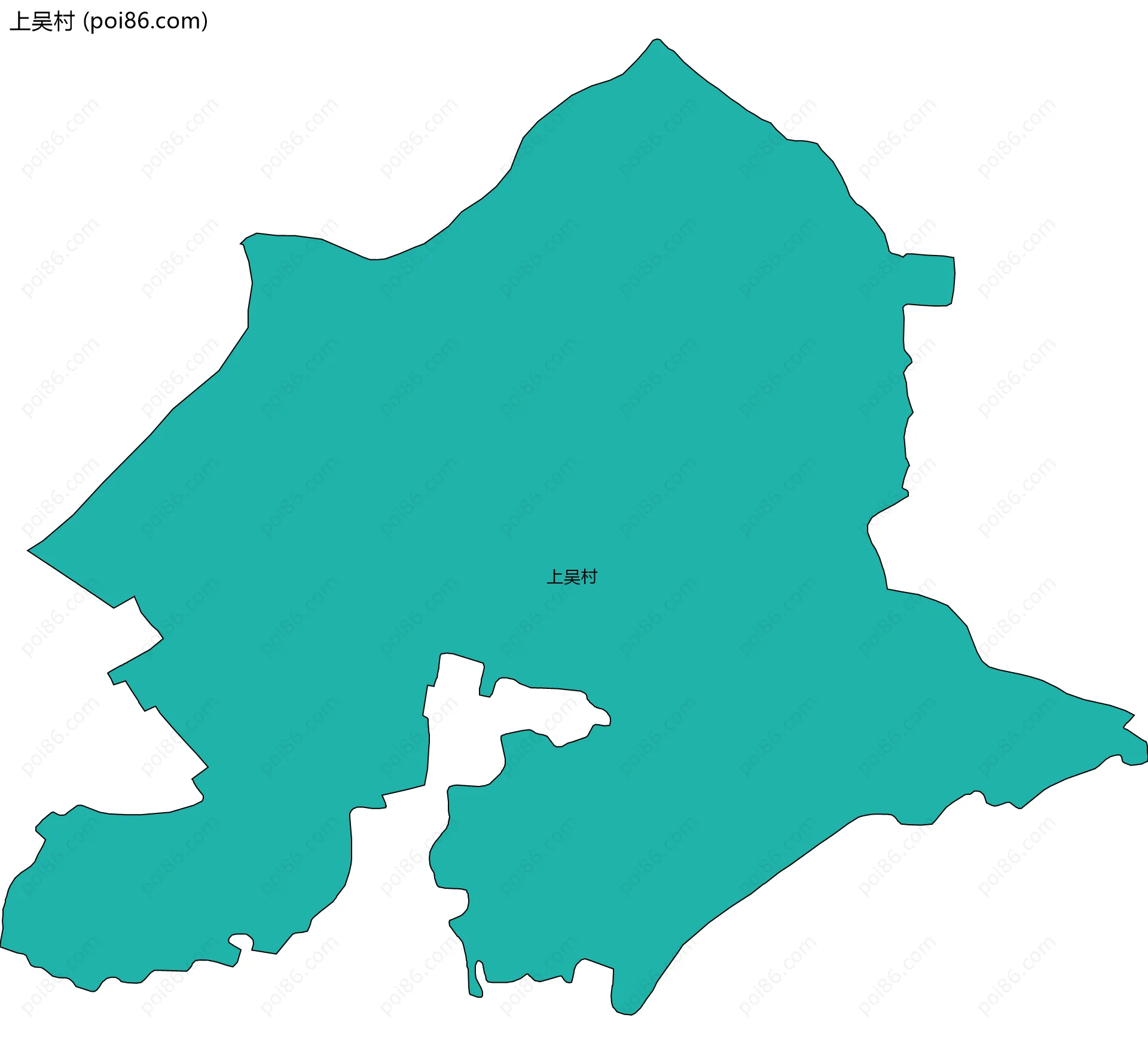 上吴村边界地图
