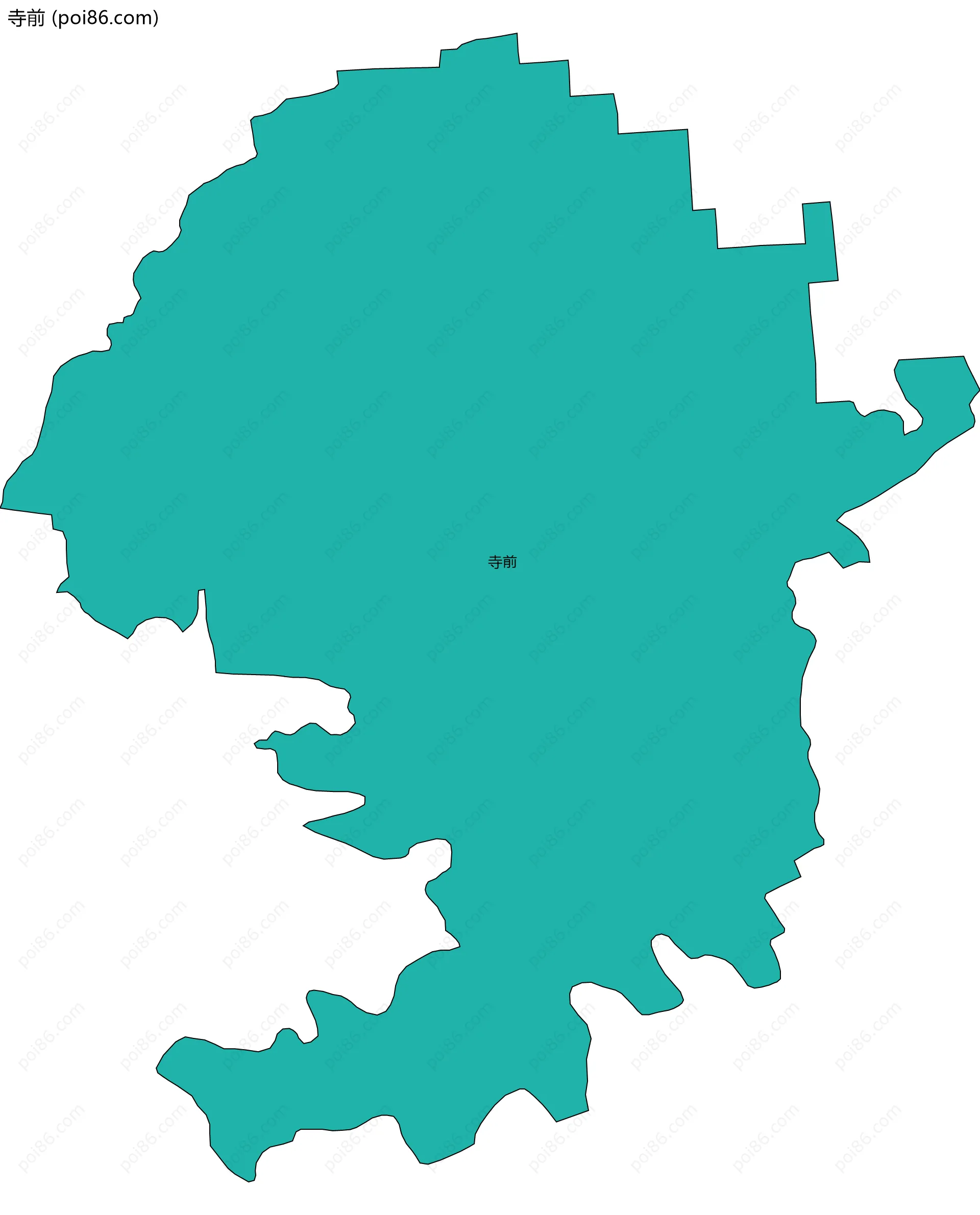 寺前边界地图