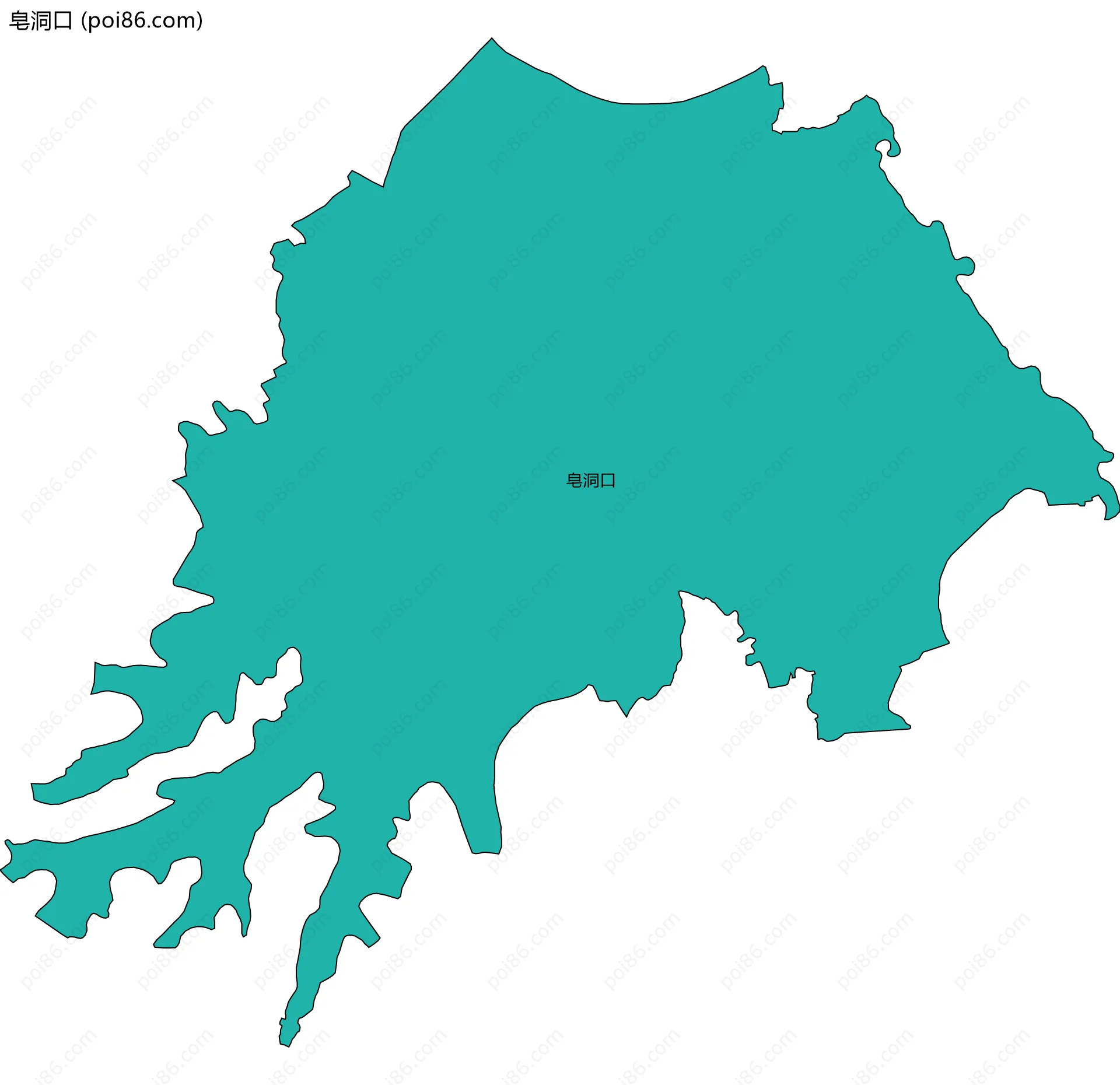 皂洞口边界地图