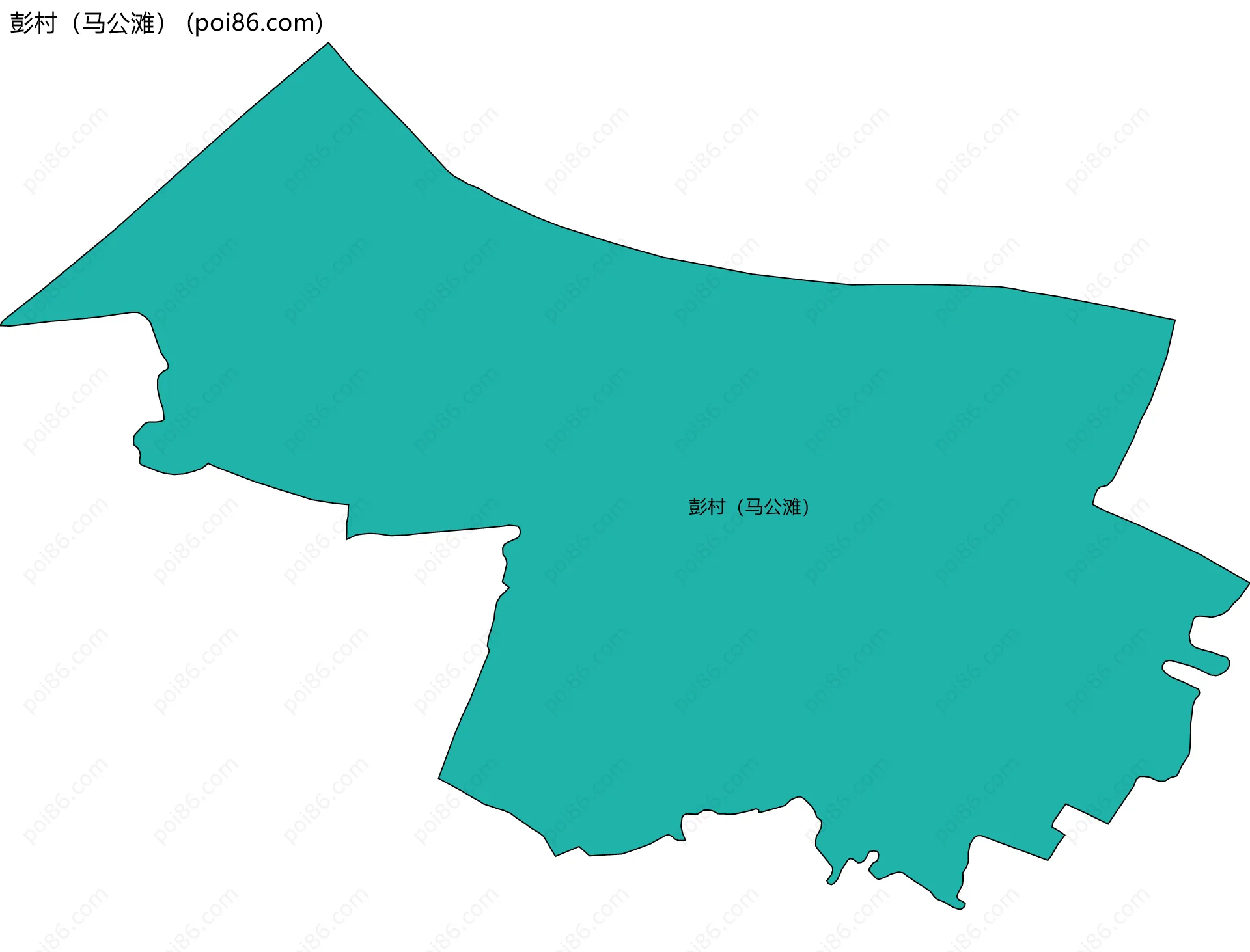 彭村（马公滩）边界地图