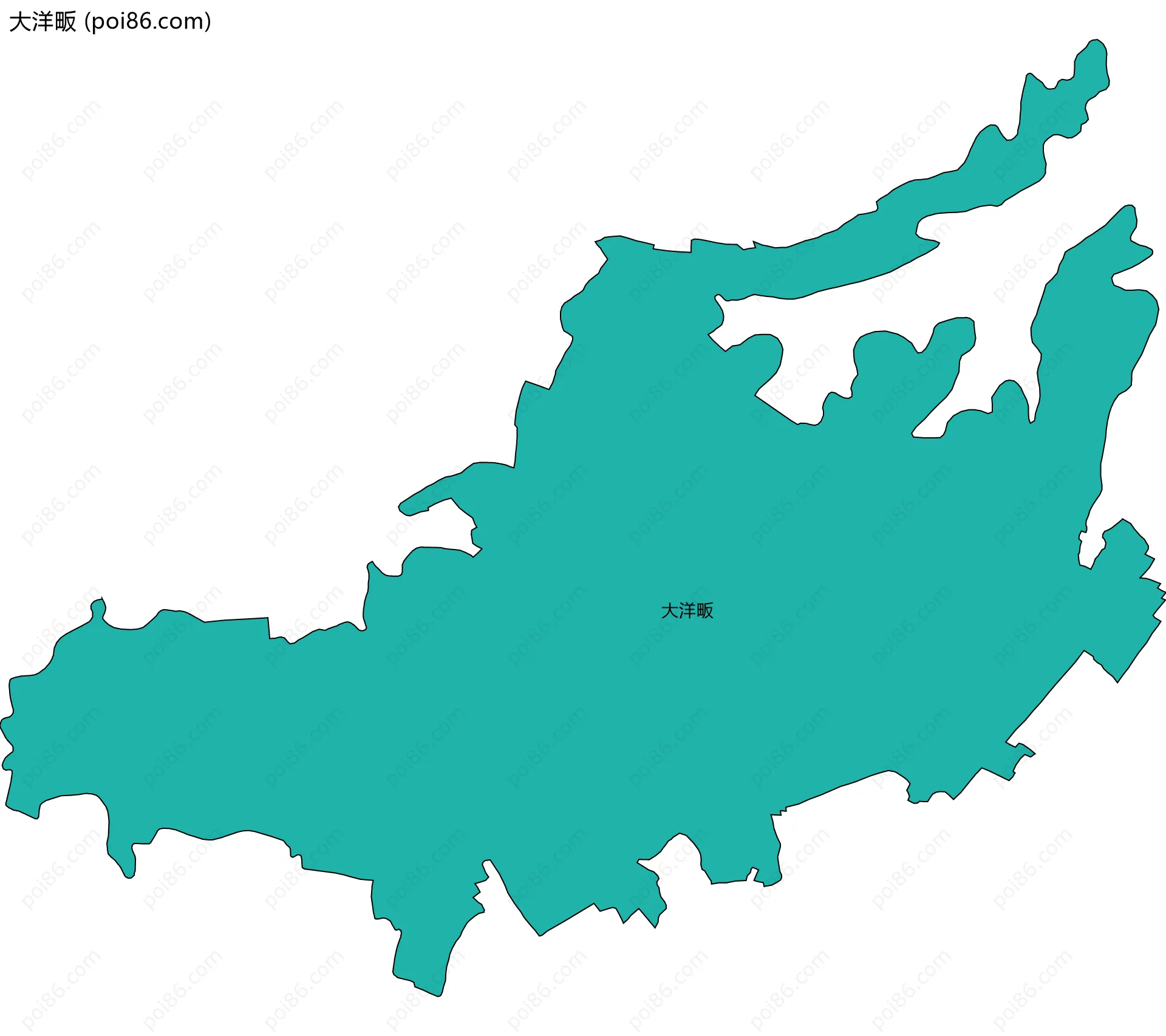 大洋畈边界地图