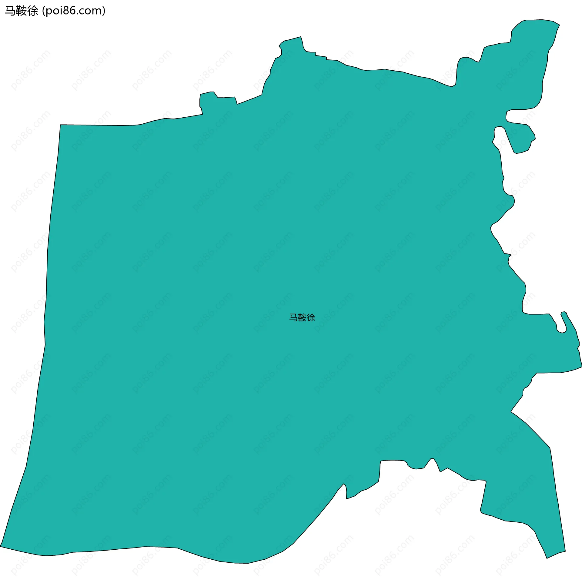 马鞍徐边界地图