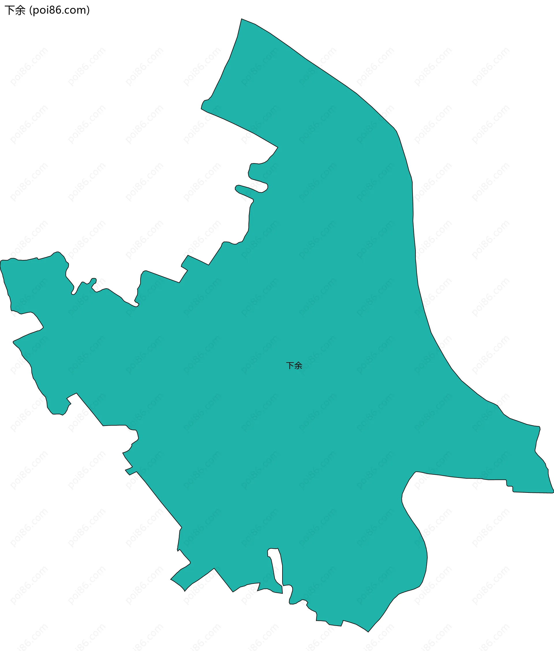 下余边界地图