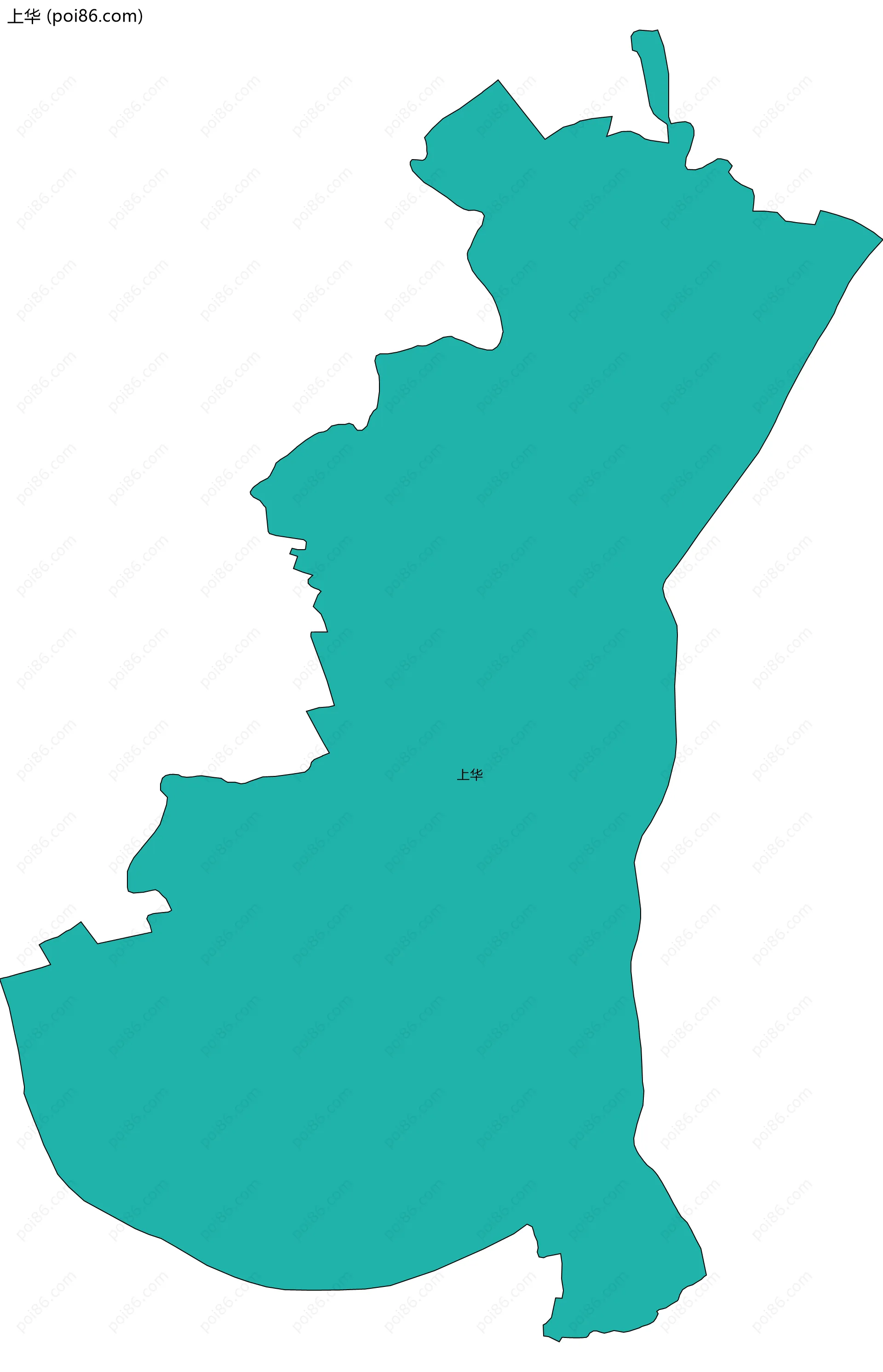 上华边界地图