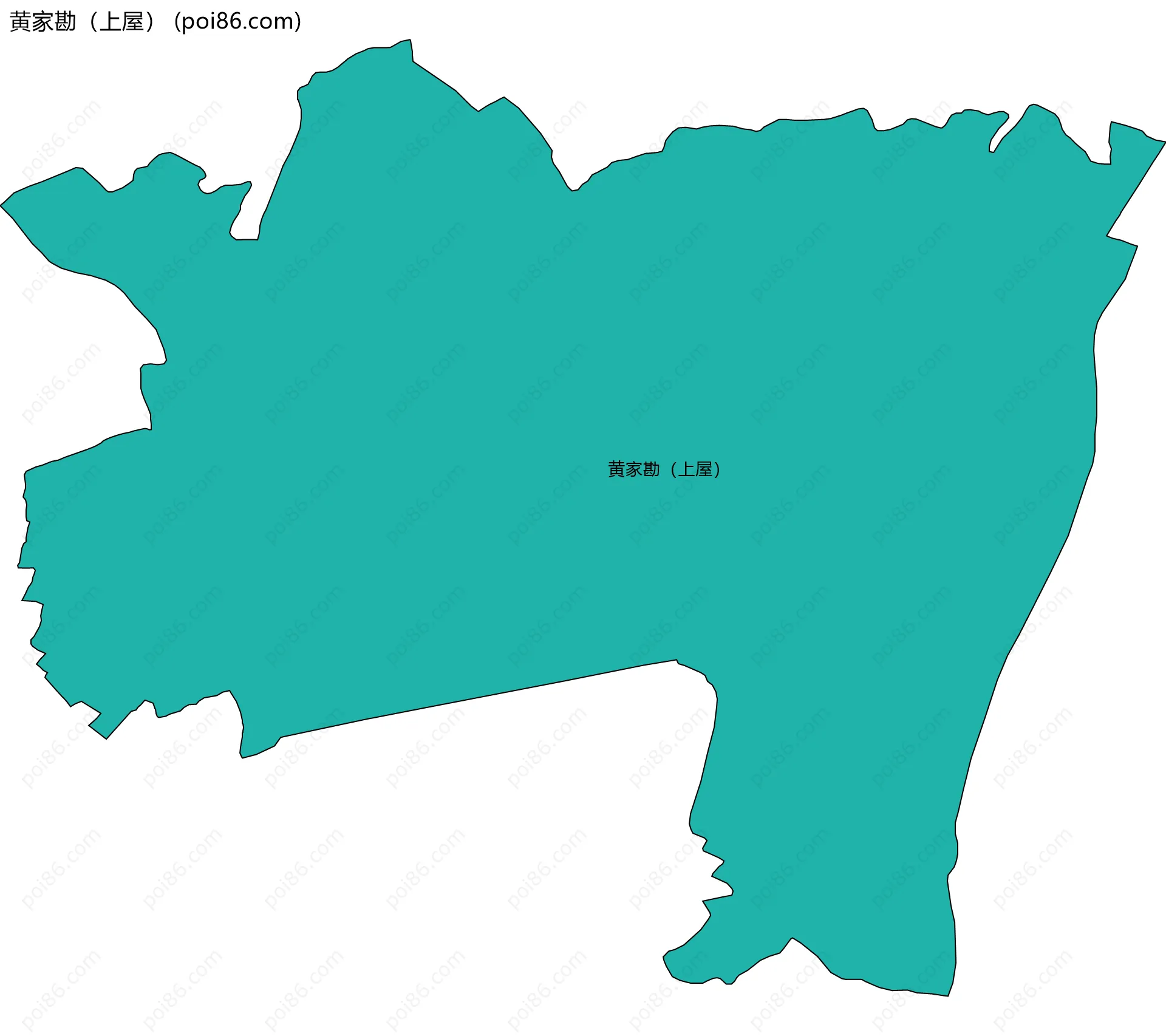 黄家勘（上屋）边界地图