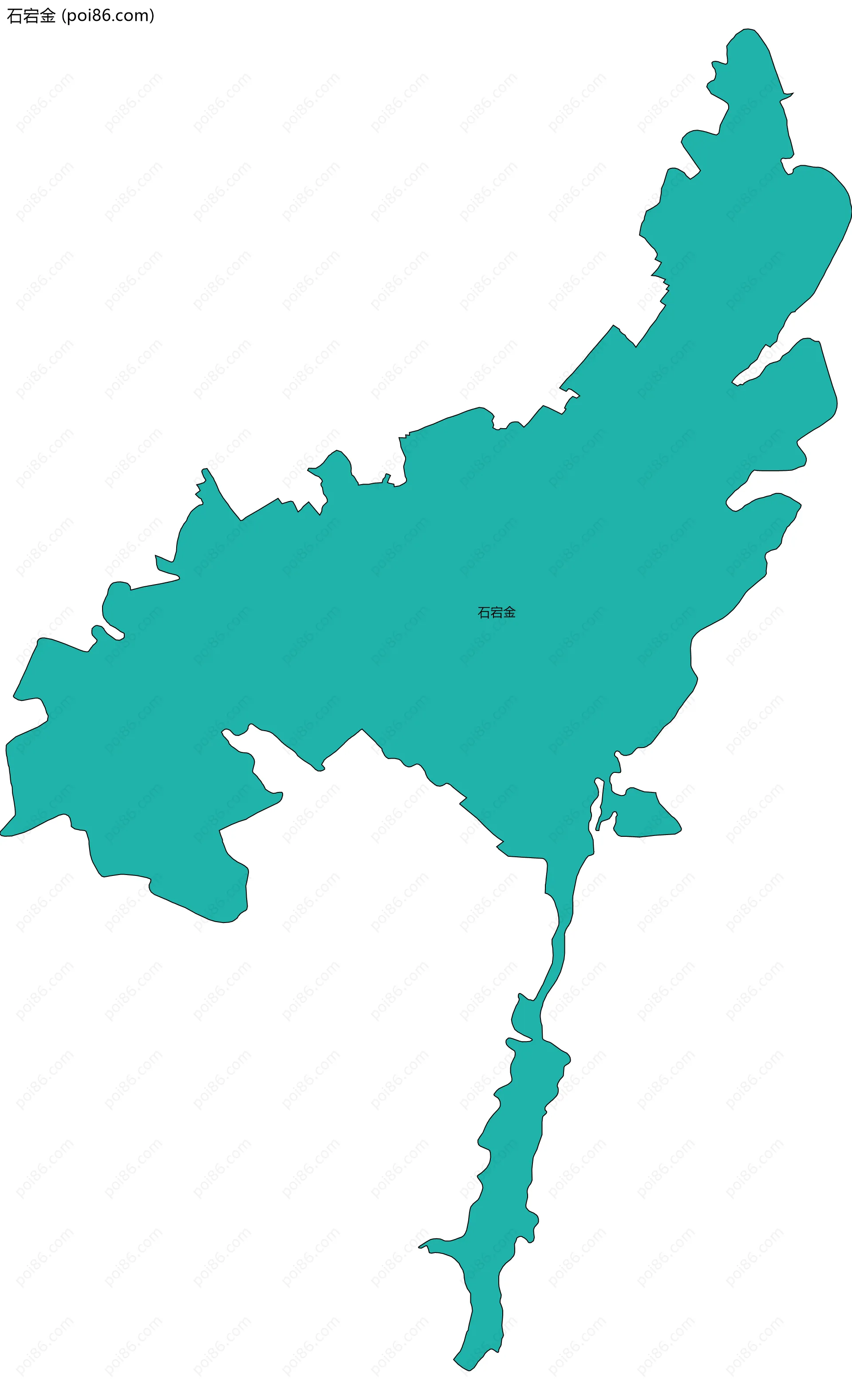 石宕金边界地图