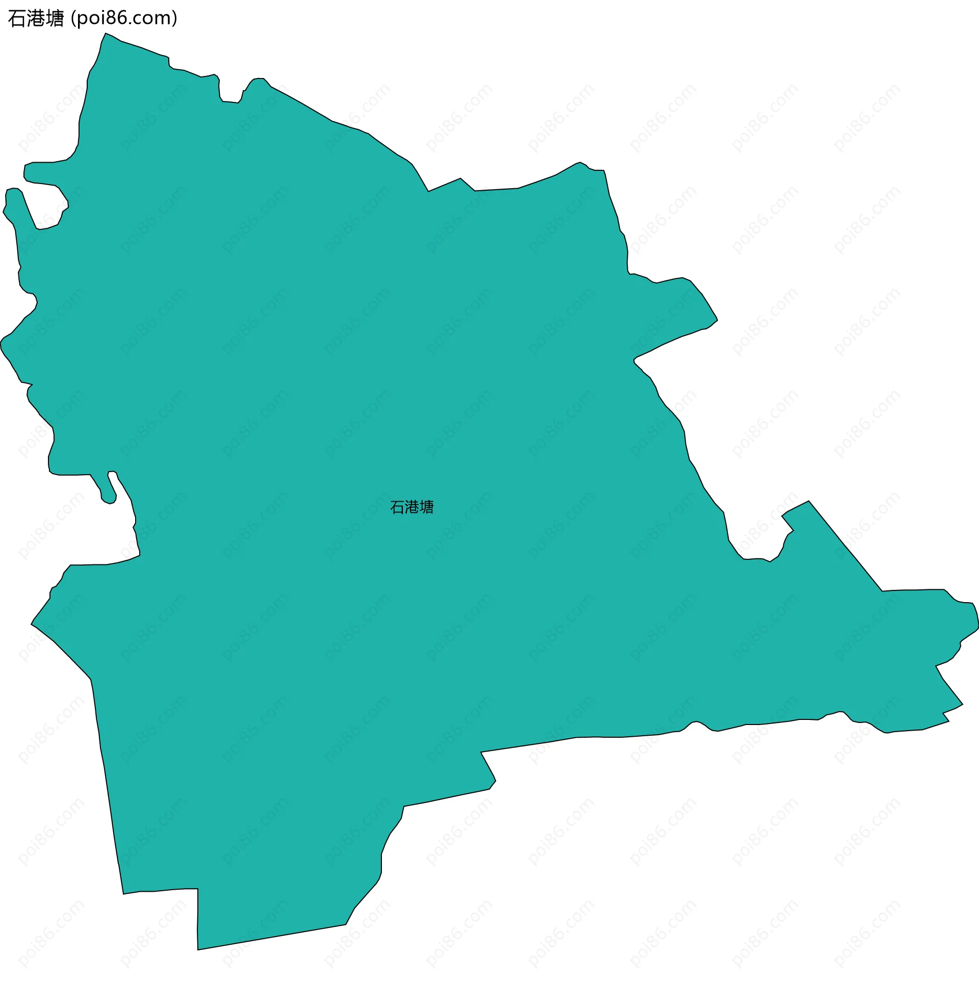 石港塘边界地图